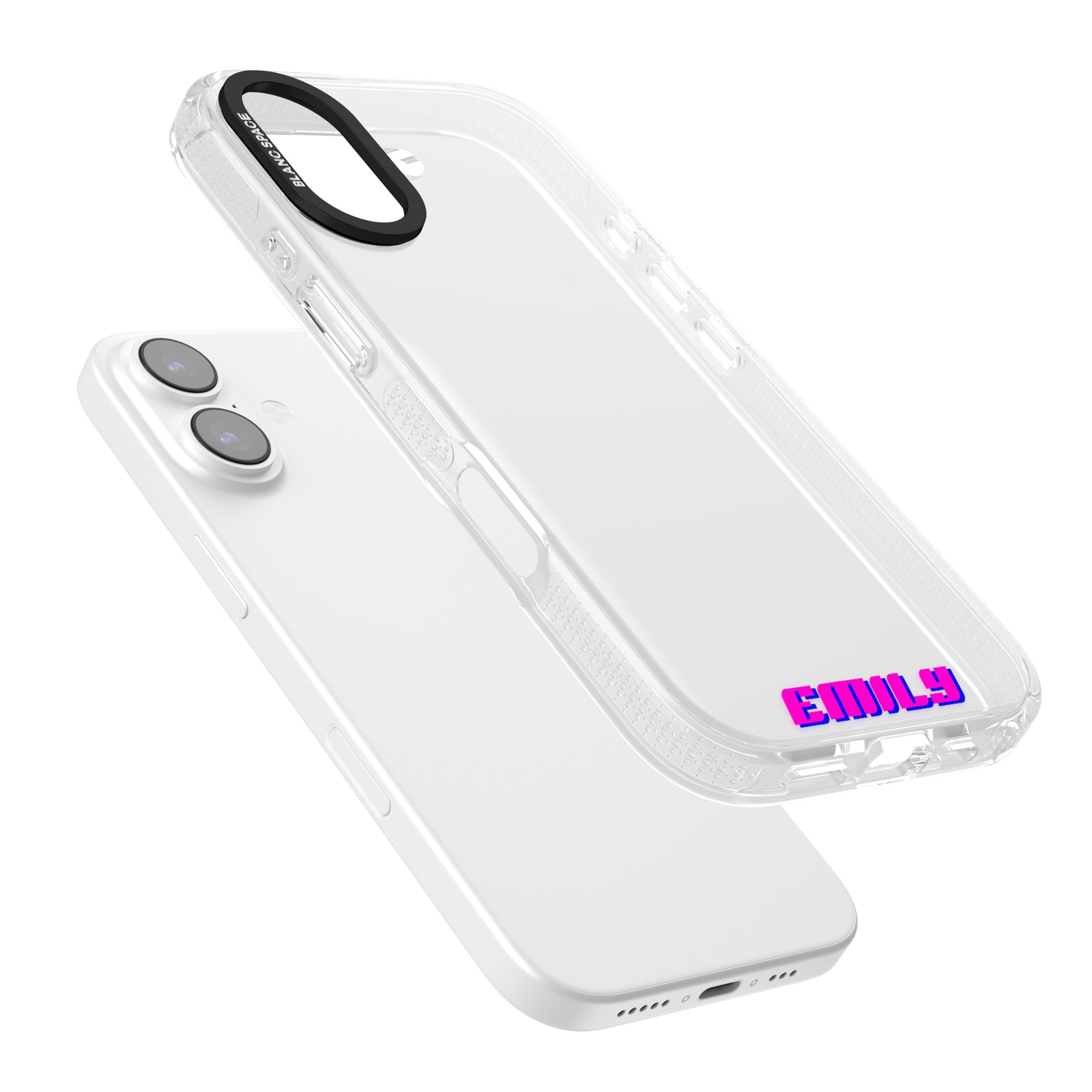 Personalised Cool Bottom Name iPhone 17 Impact Air Clear Phone Case Colours