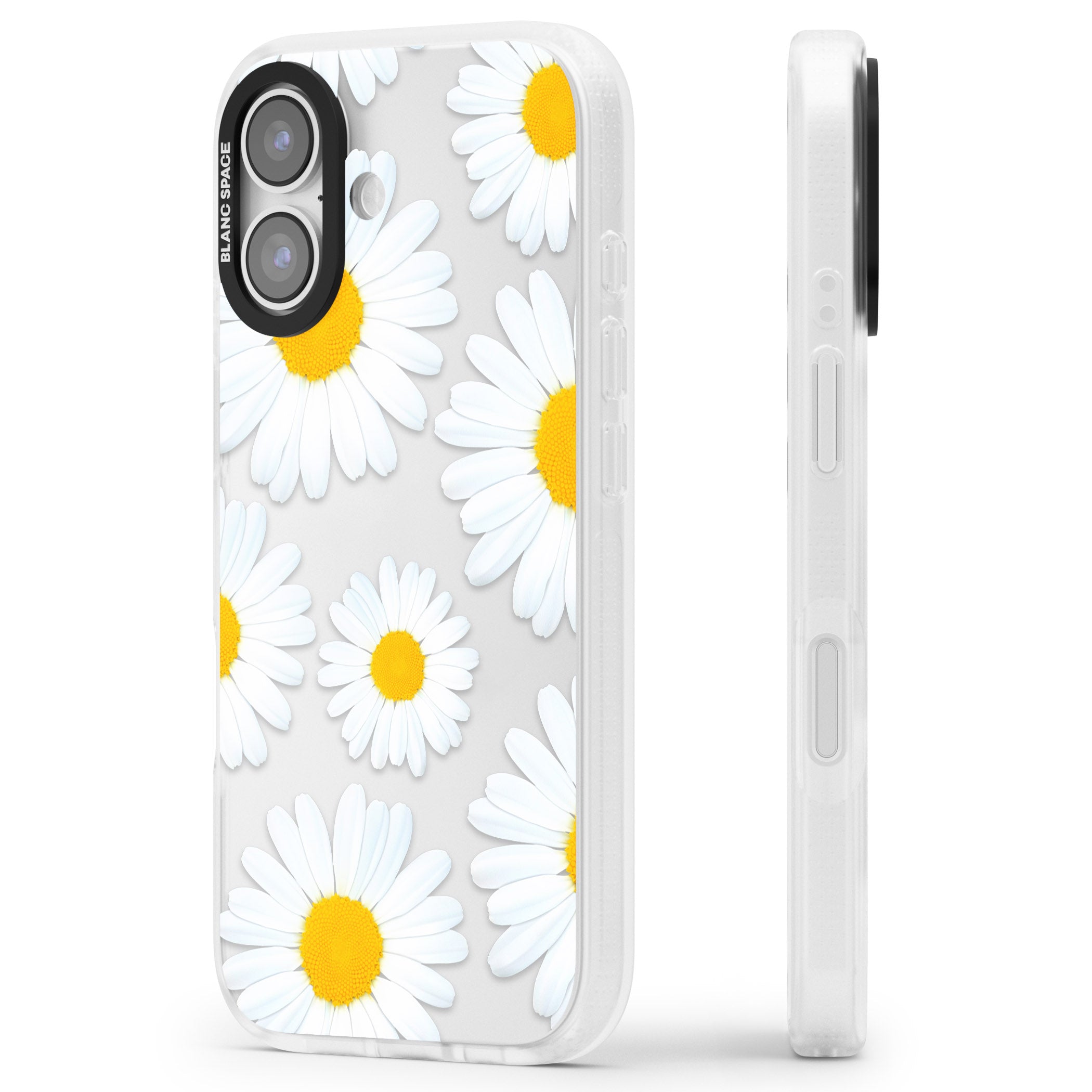 Summer Daisy iPhone 17 Impact Air Clear Phone Case Side Profile
