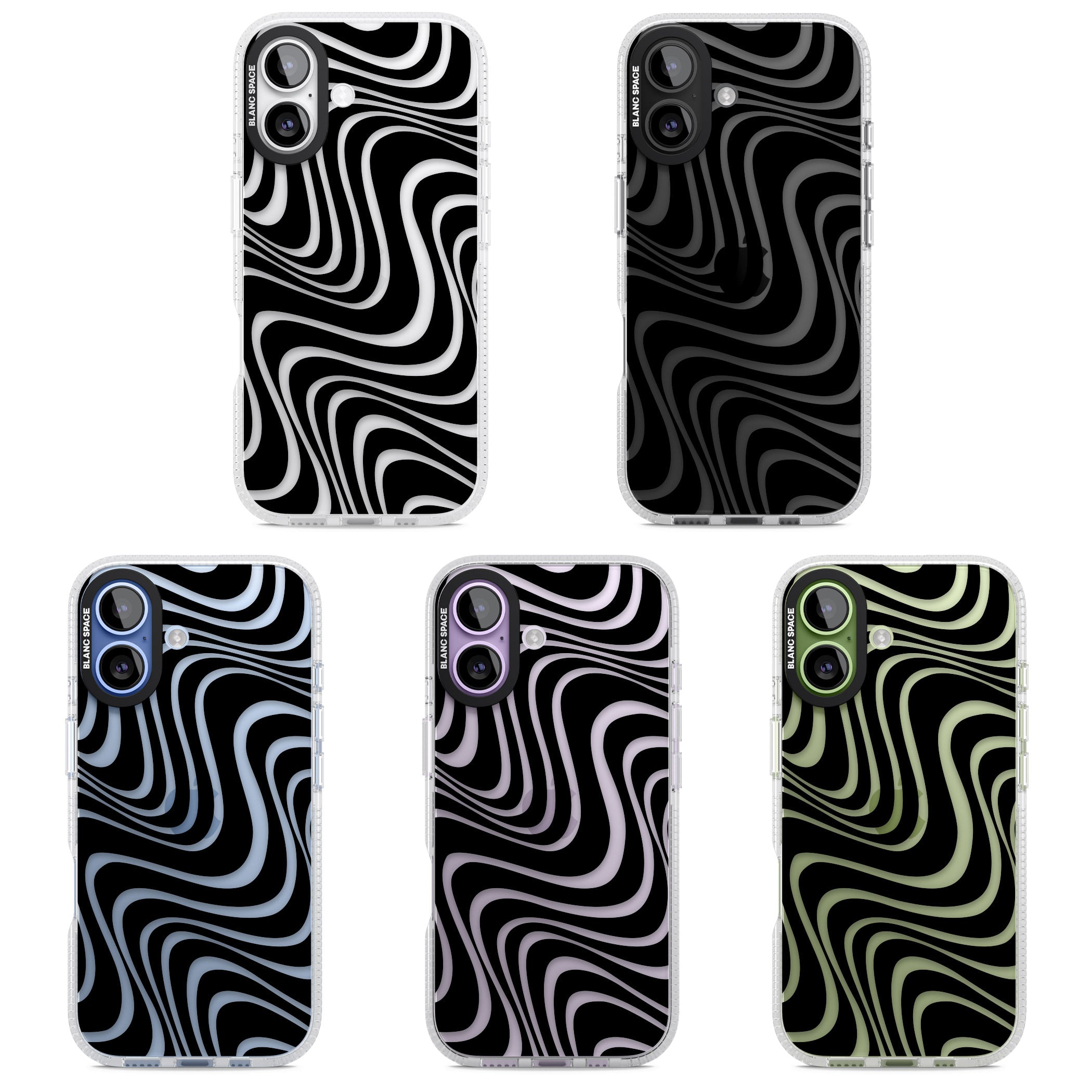 Abstract Waves iPhone 17 Impact Air Clear Phone Case APT Impact Protection