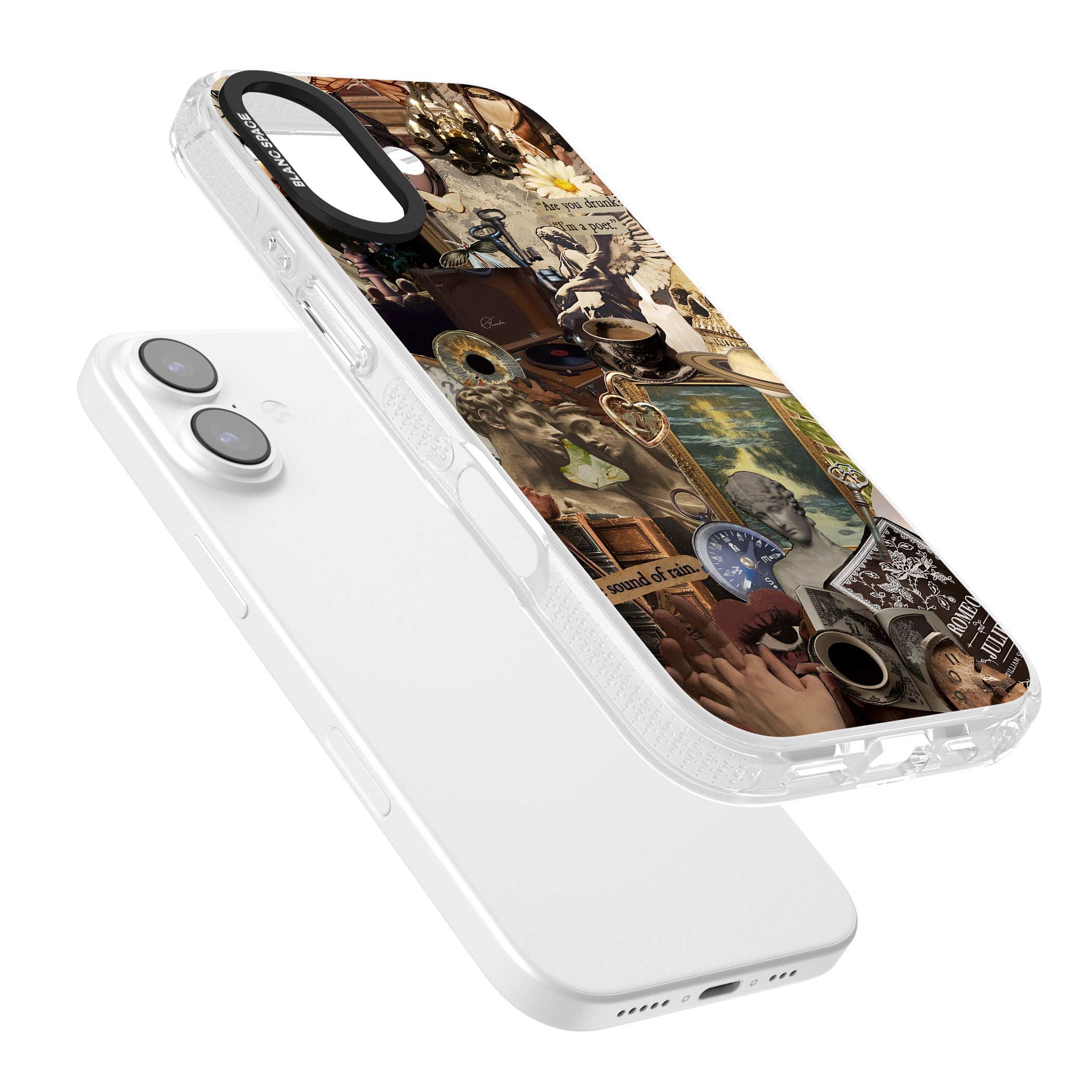 Vintage Academia Collage iPhone 17 Impact Air Clear Phone Case Colours