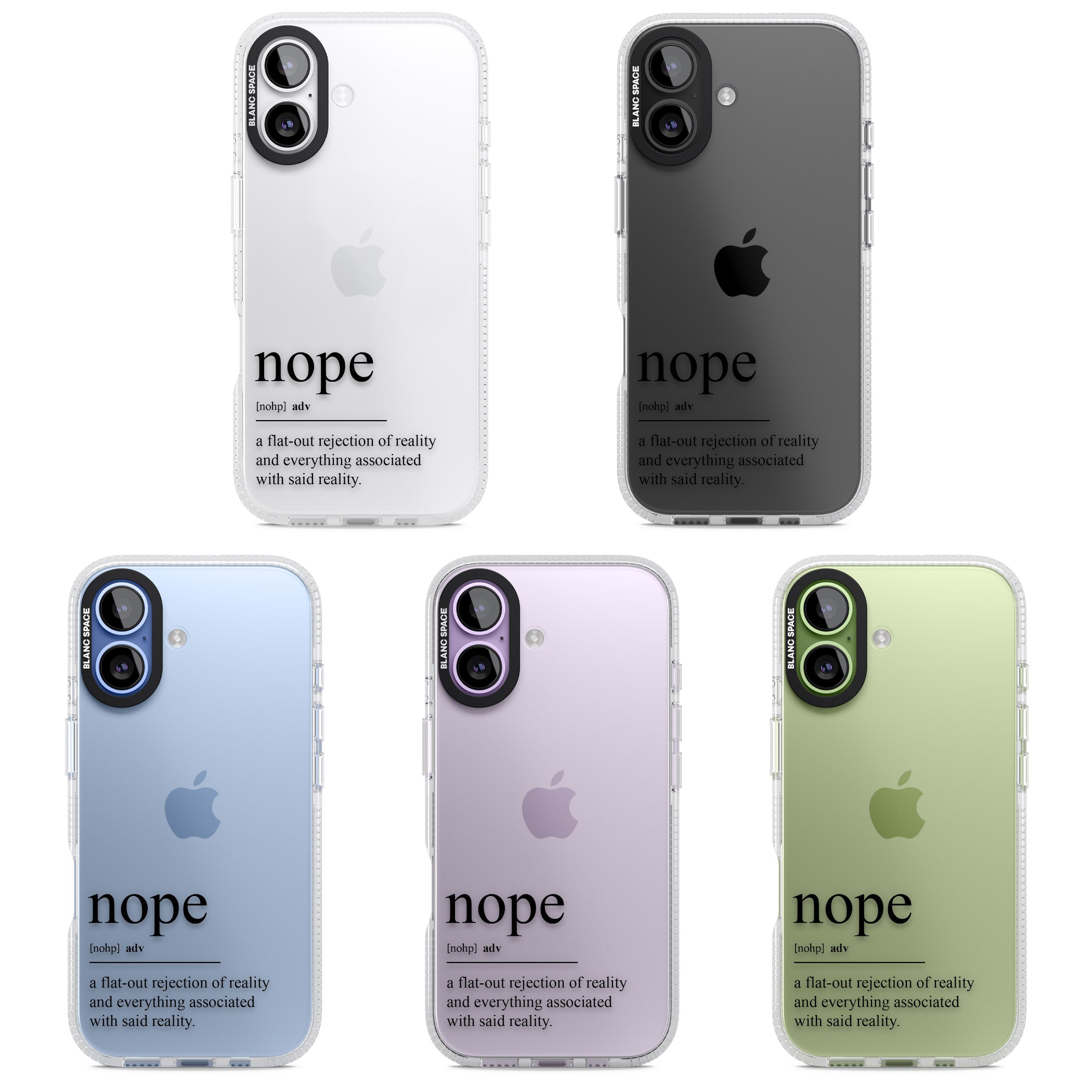 Nope iPhone 17 Impact Air Clear Phone Case APT Impact Protection