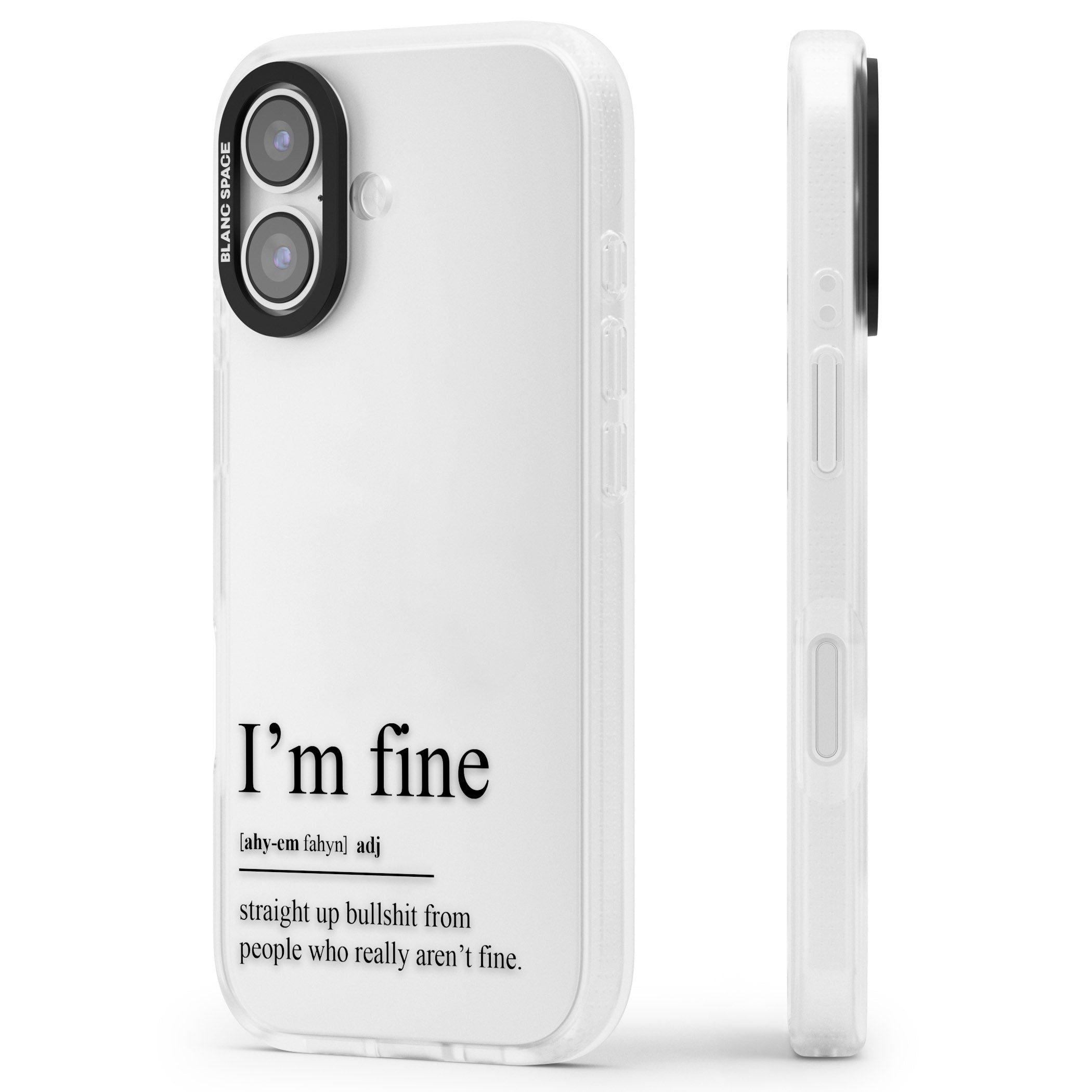 Im Fine iPhone 17 Impact Air Clear Phone Case Side Profile