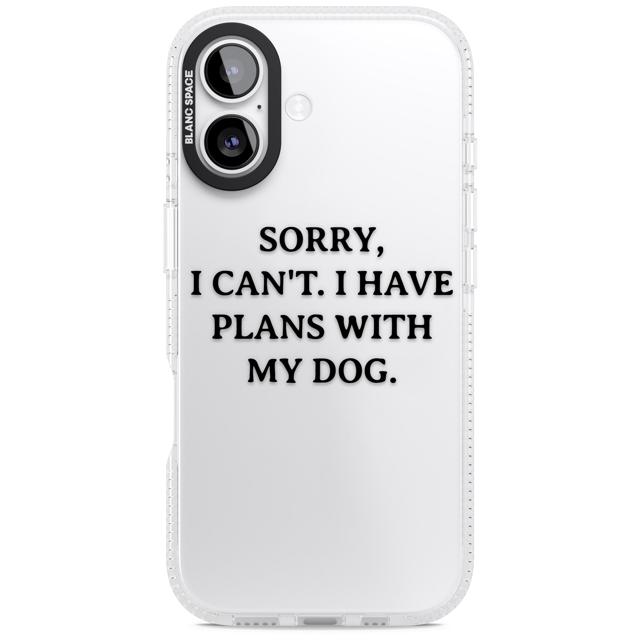 I Have Plans With My Dog iPhone 17 Impact Air Clear Phone Case