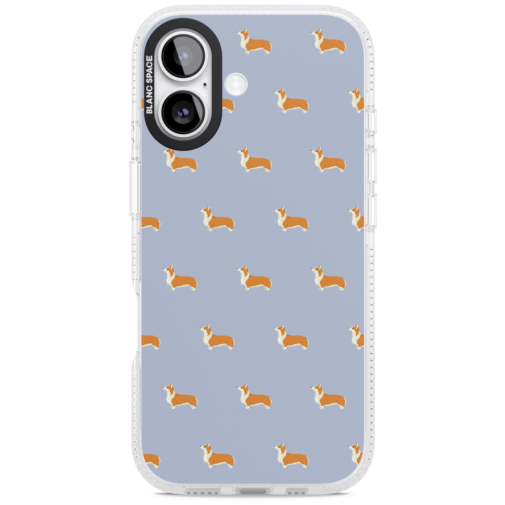 Corgi Pattern iPhone 17 Impact Air Clear Phone Case