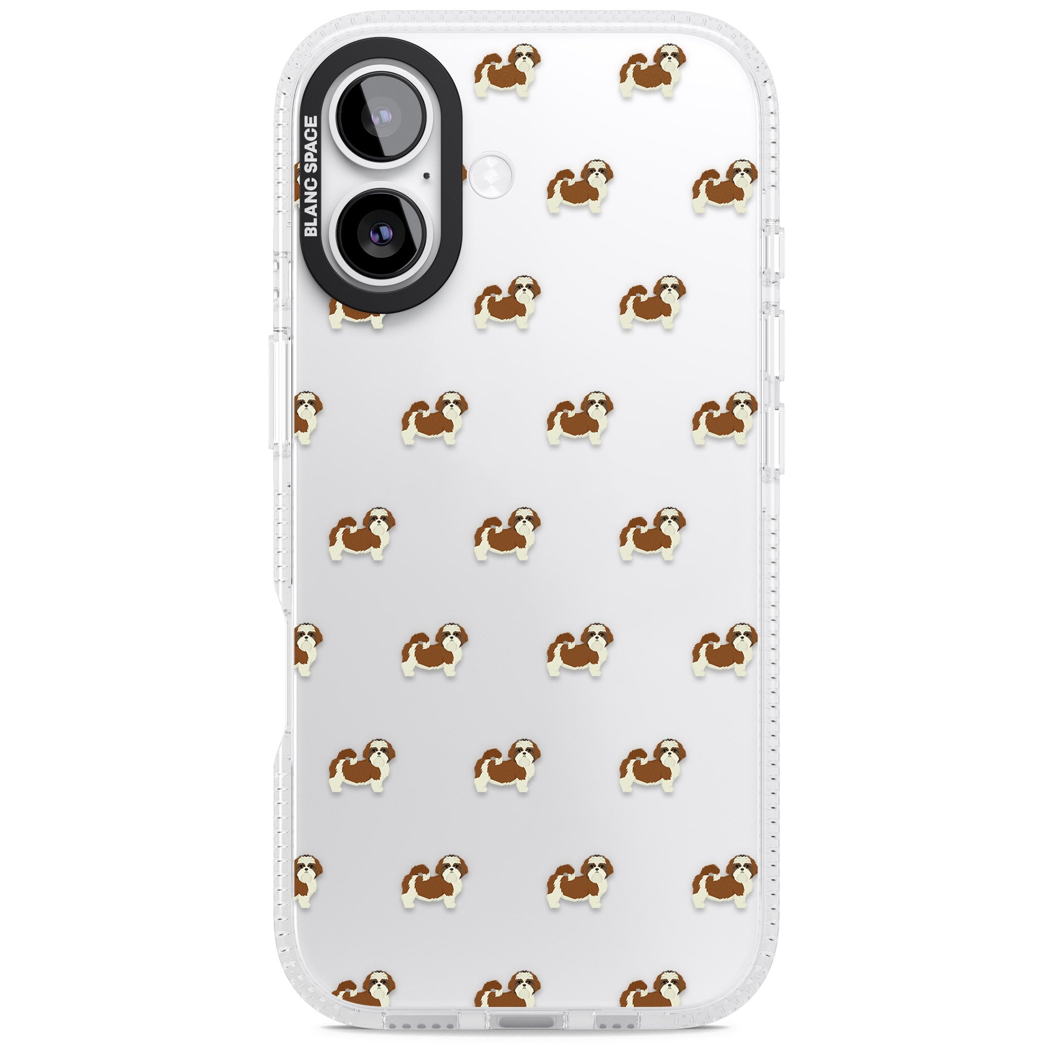 Shih Tzu Pattern Clear iPhone 17 Impact Air Clear Phone Case