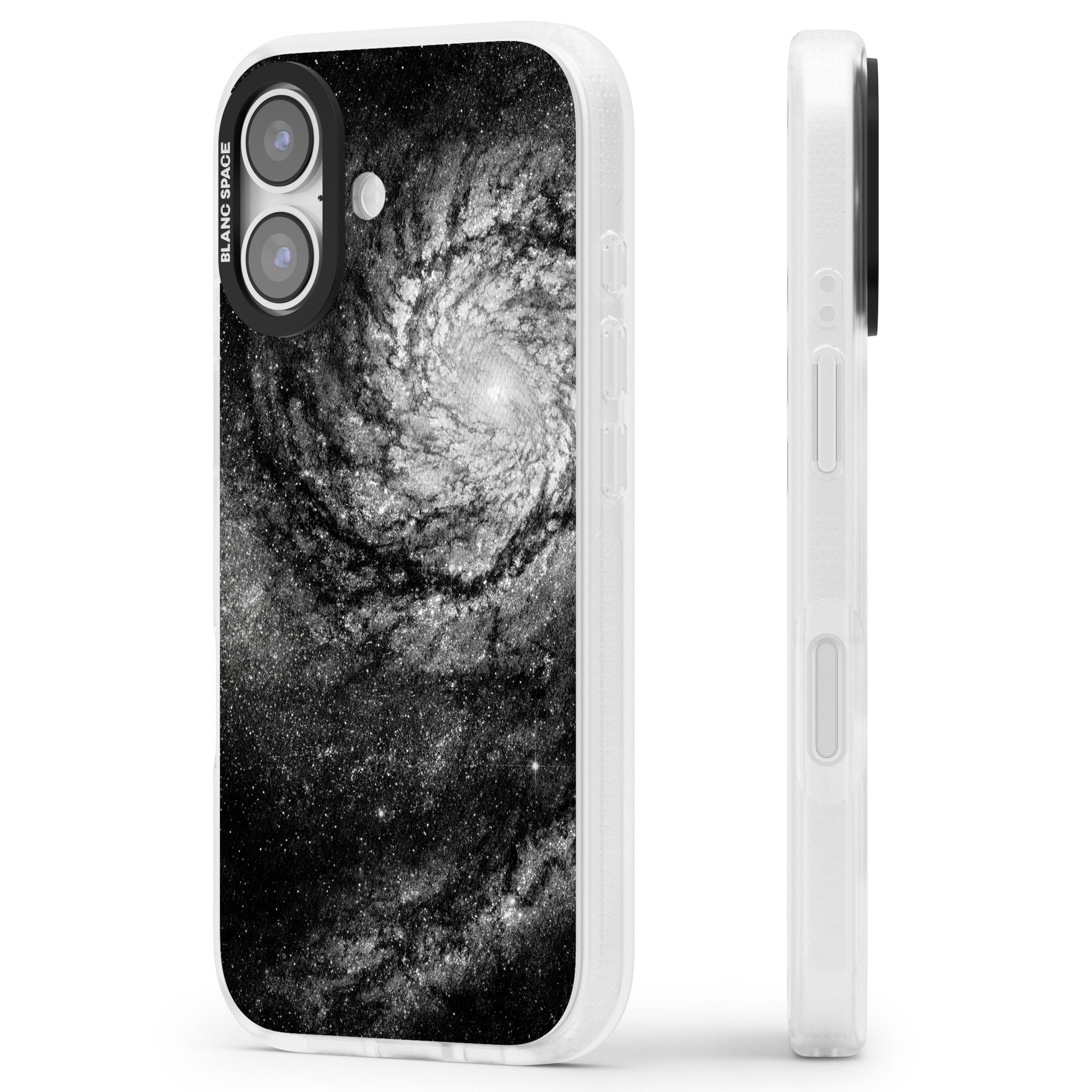 Night Sky Galaxies: Milky Way Galaxy iPhone 17 Impact Air Clear Phone Case Side Profile