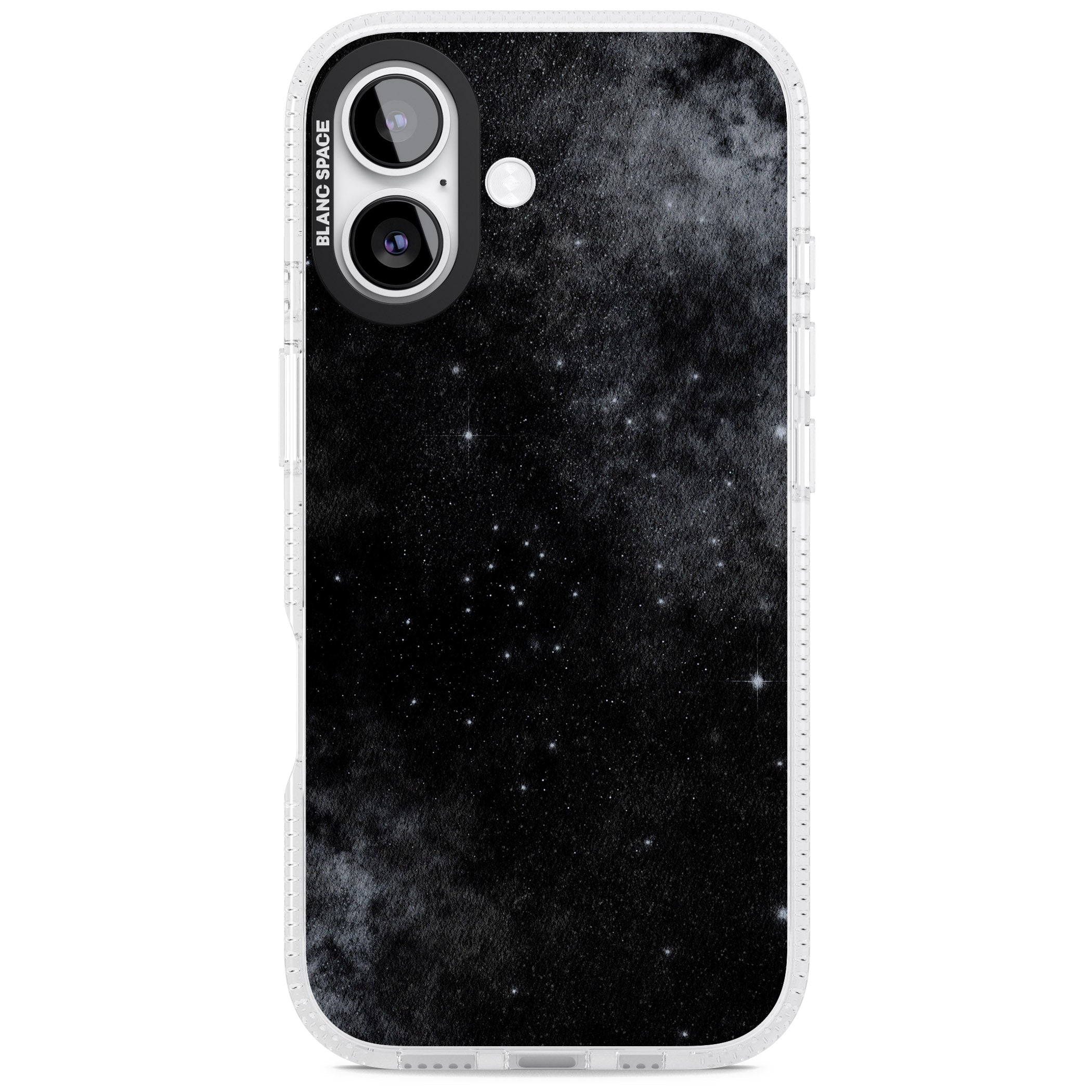 Night Sky Galaxies: Shimmering Stars iPhone 17 Impact Air Clear Phone Case