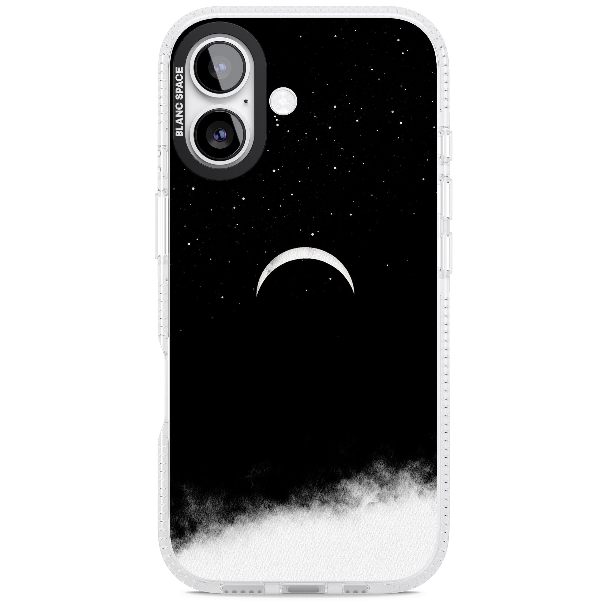 Crescent Moon Night Sky iPhone 17 Impact Air Clear Phone Case