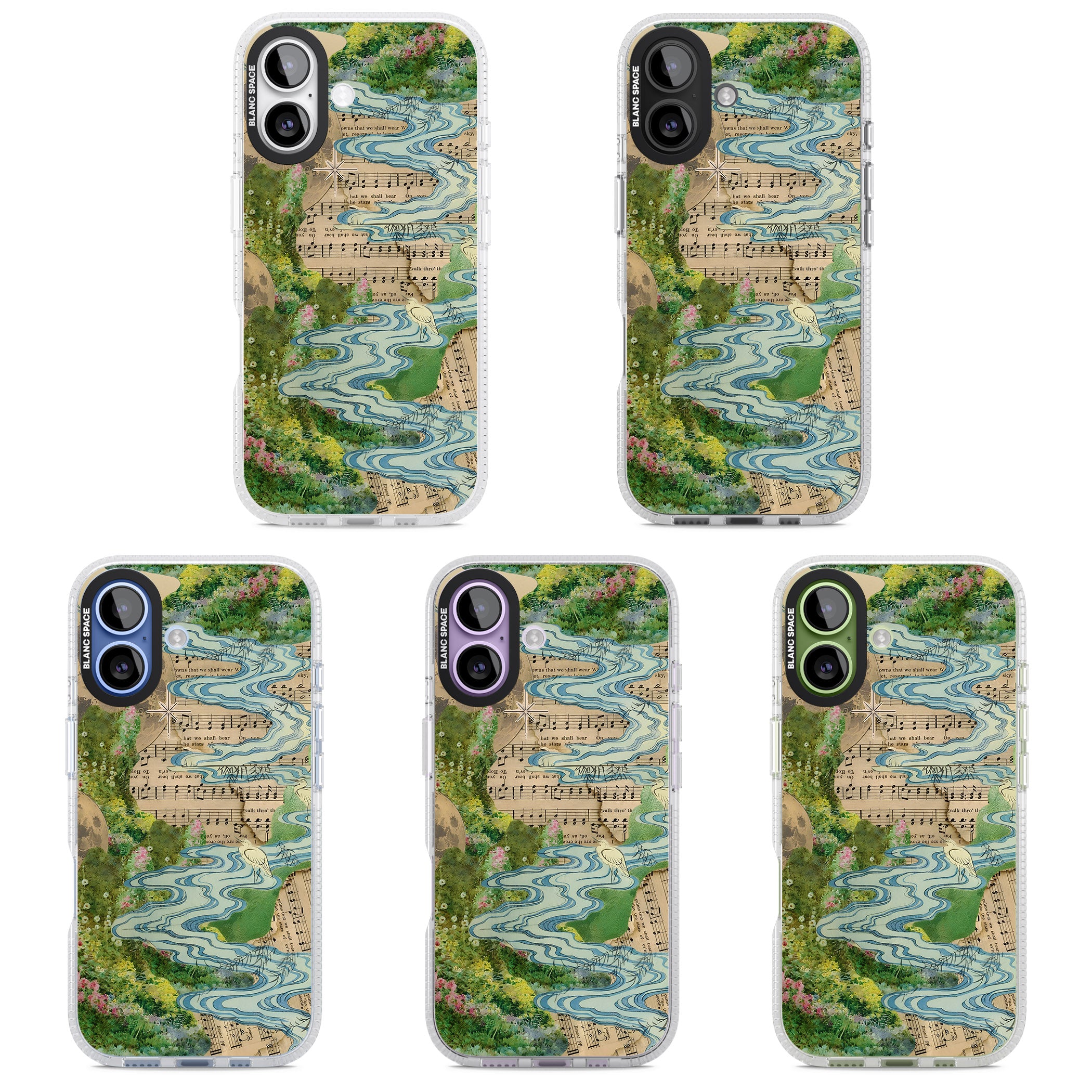 Musical River iPhone 17 Impact Air Clear Phone Case APT Impact Protection