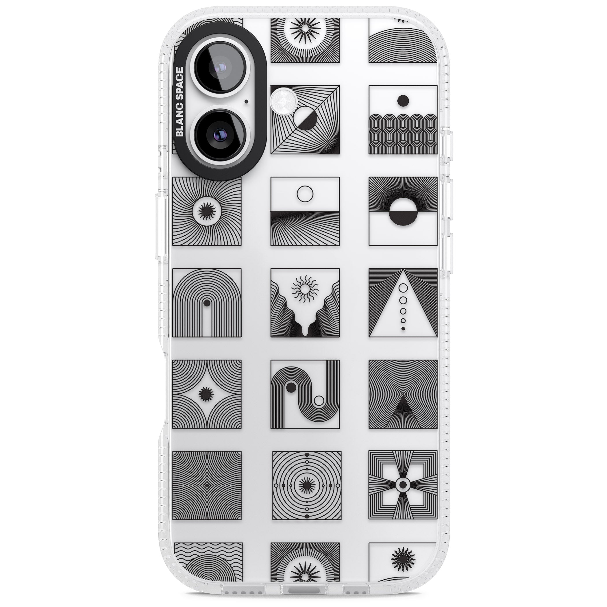 Abstract Geometric iPhone 17 Impact Air Clear Phone Case