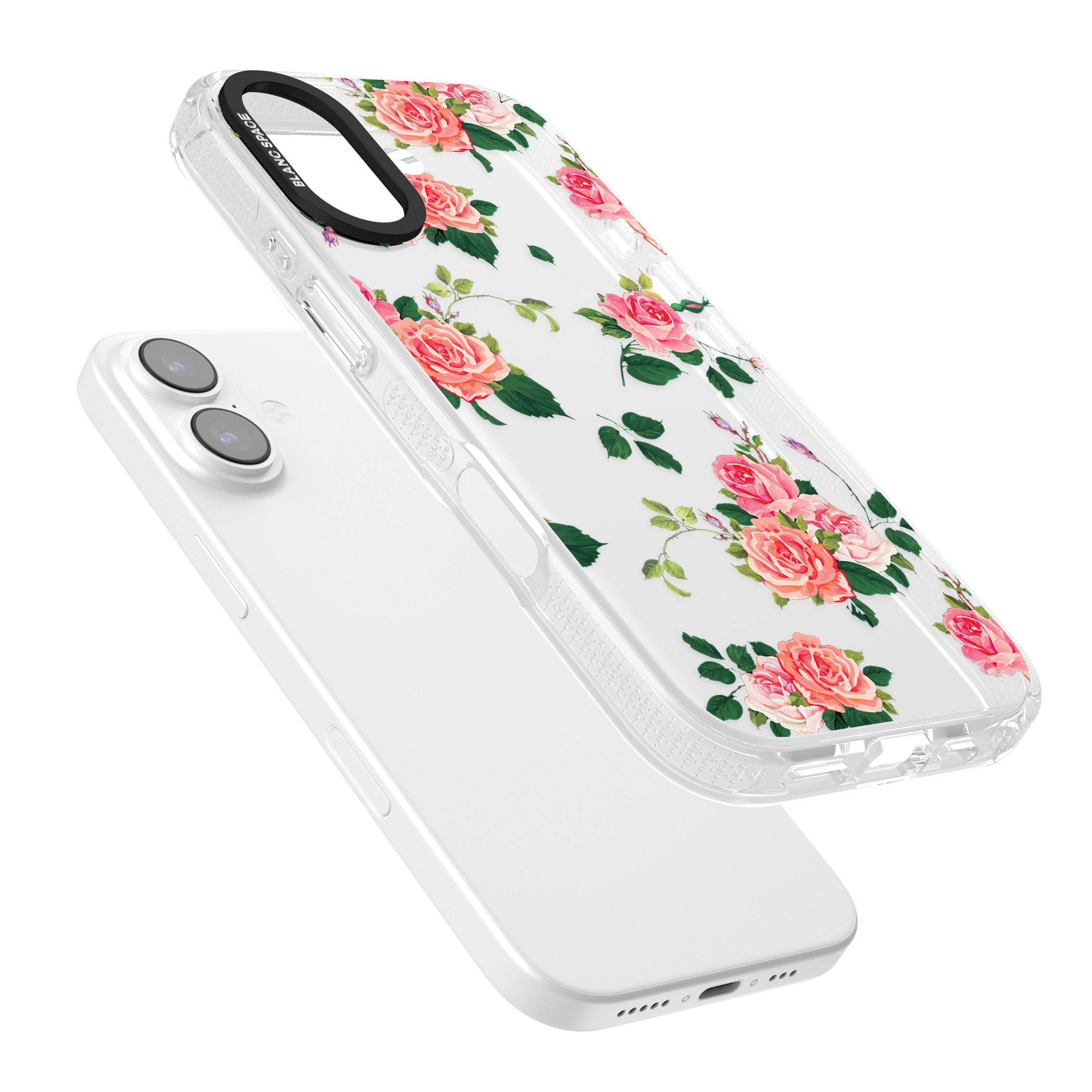 Pink Roses iPhone 17 Impact Air Clear Phone Case Colours
