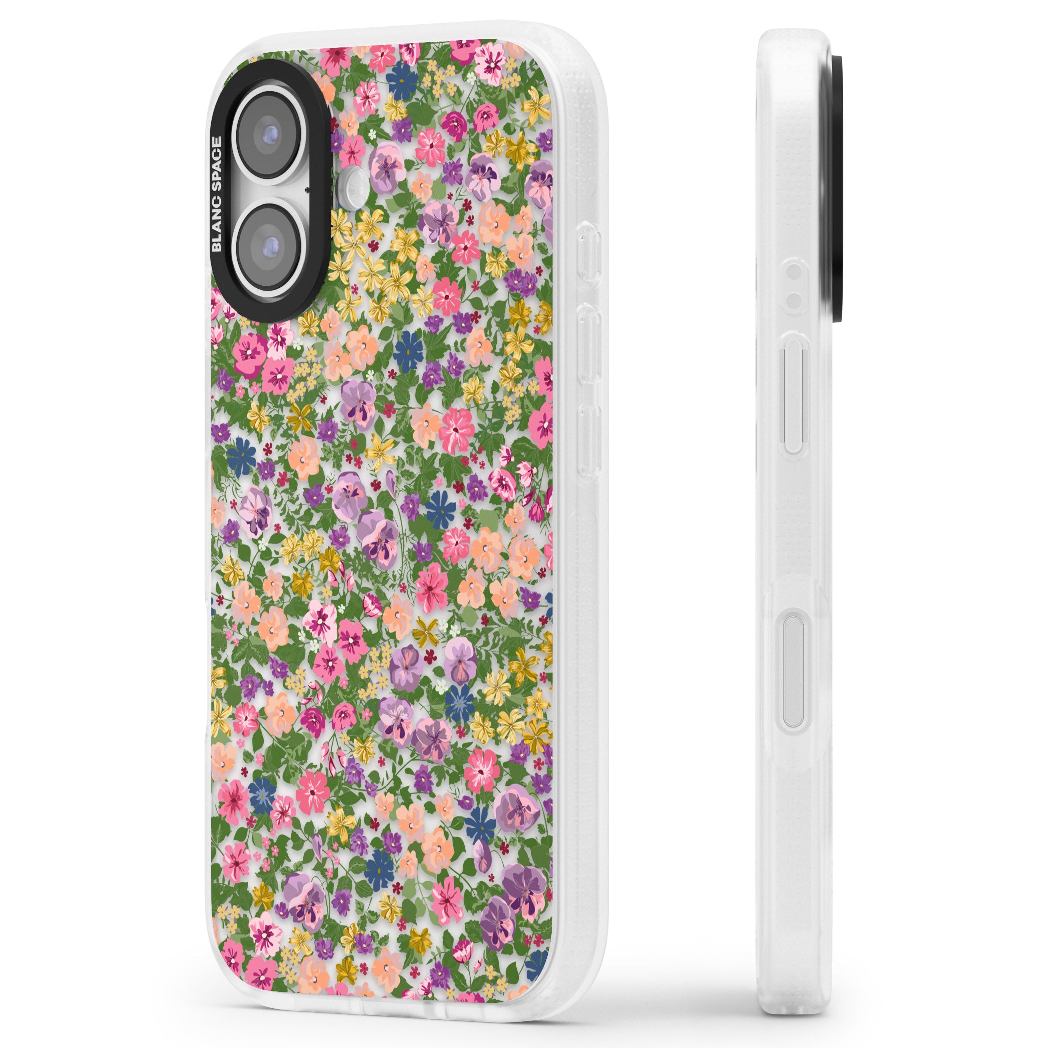 Lake Como Meadow iPhone 17 Impact Air Clear Phone Case Side Profile