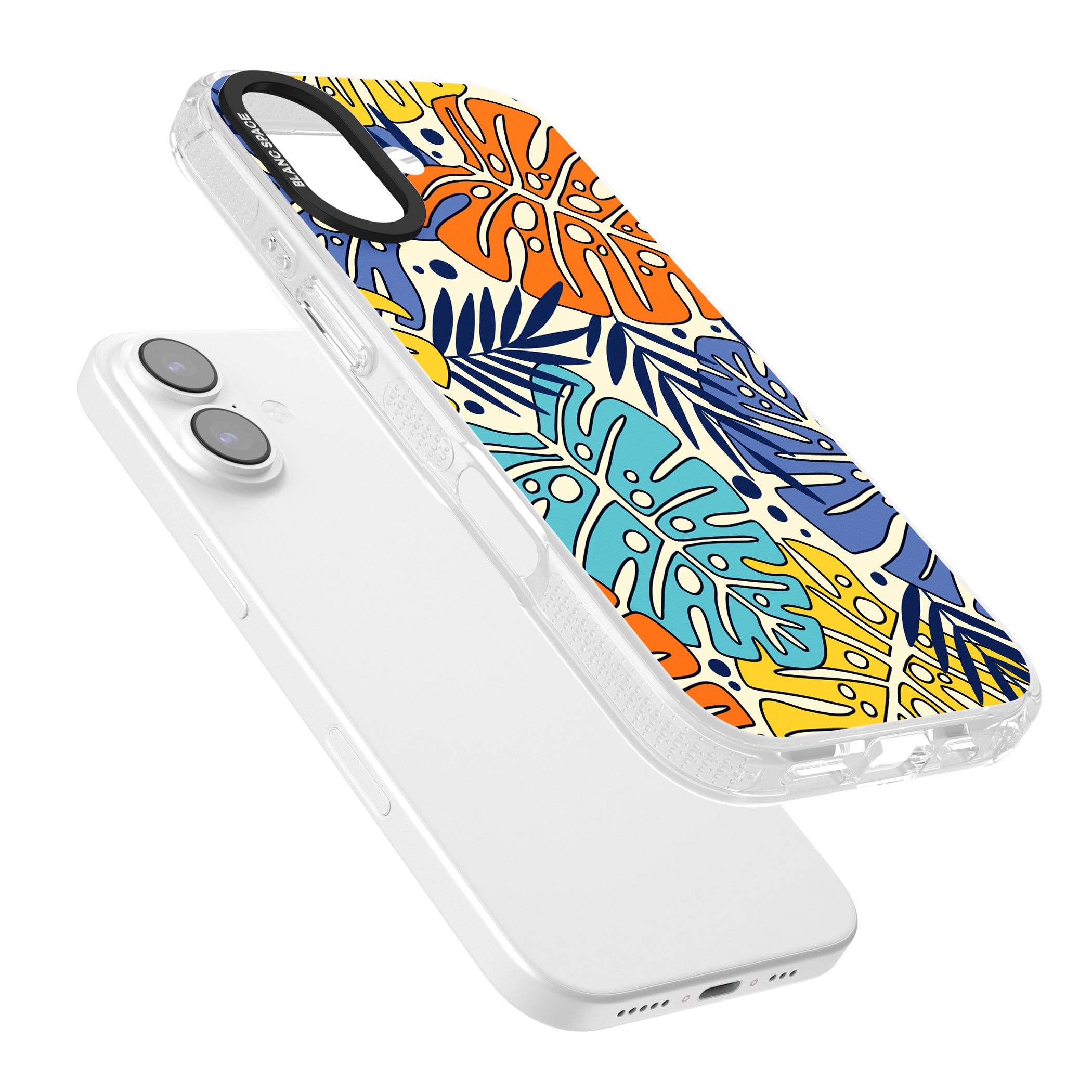 Beach Leaves iPhone 17 Impact Air Clear Phone Case Colours