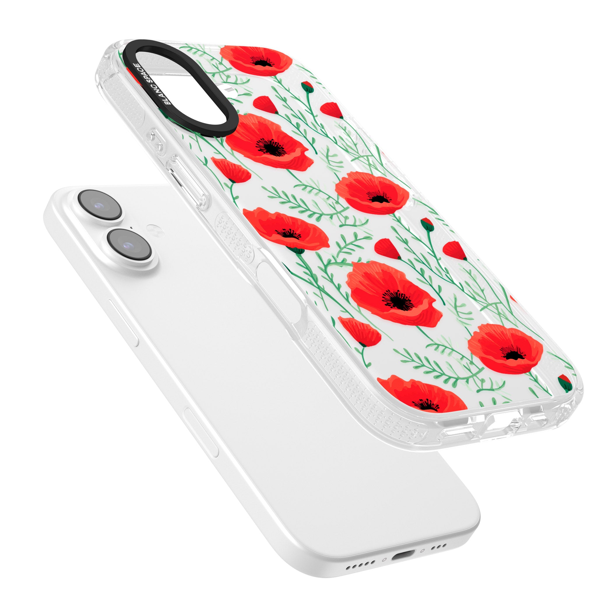 Poppy Garden iPhone 17 Impact Air Clear Phone Case Colours