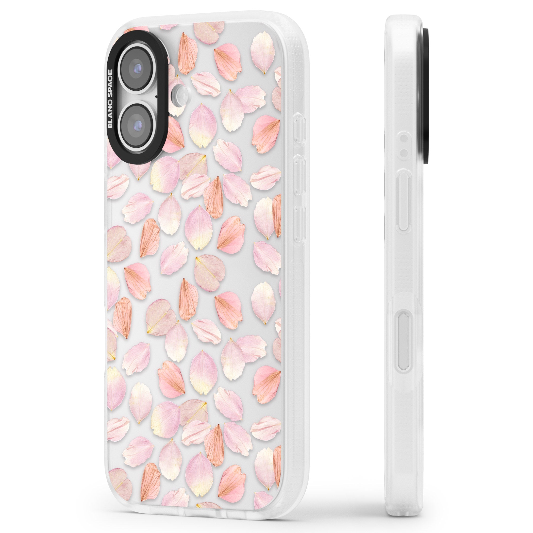 Petal Dream iPhone 17 Impact Air Clear Phone Case Side Profile