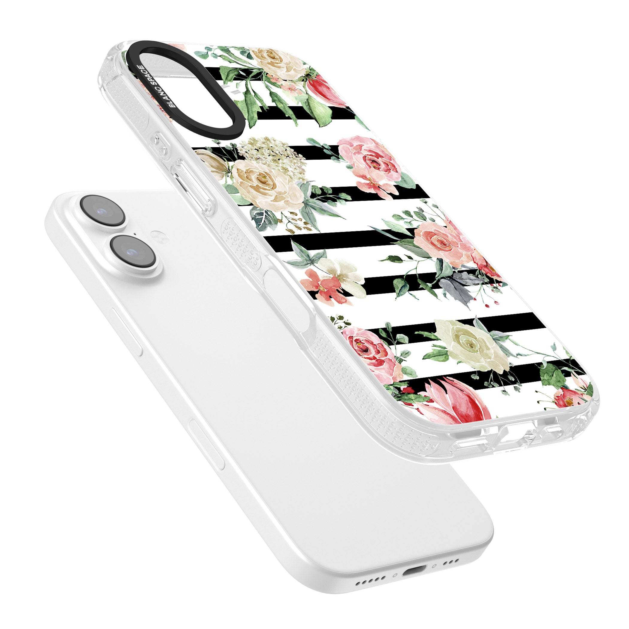 Floral Stripes iPhone 17 Impact Air Clear Phone Case Colours