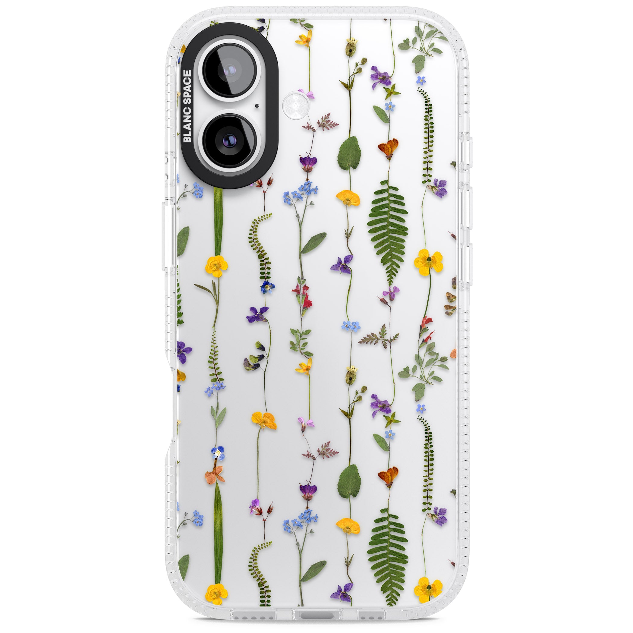 Wildflower Chain iPhone 17 Impact Air Clear Phone Case
