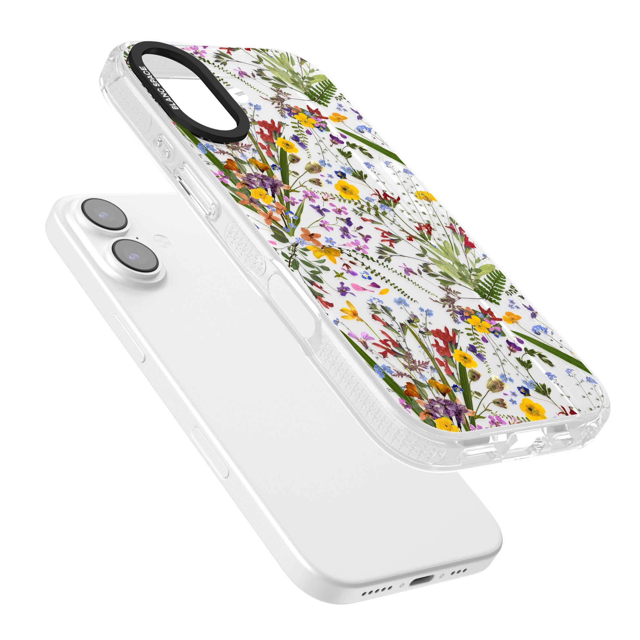 Wildflower & Leaves iPhone 17 Impact Air Clear Phone Case Colours