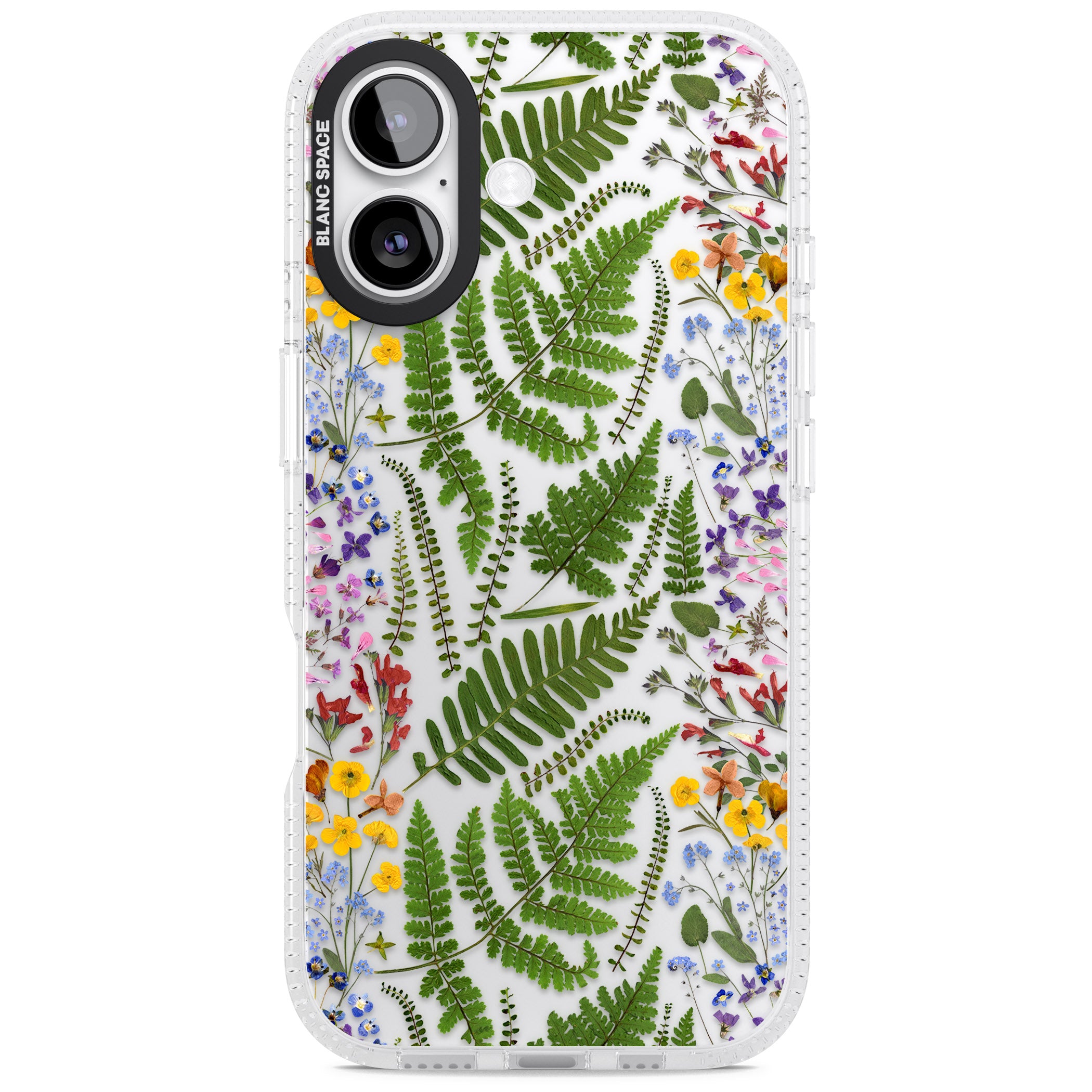 Botanical Fern & Floral iPhone 17 Impact Air Clear Phone Case