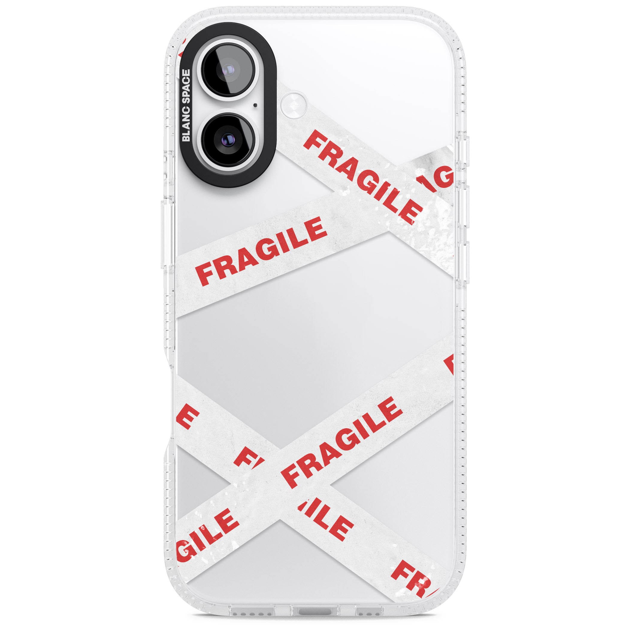 Fragile Tape iPhone 17 Impact Air Clear Phone Case
