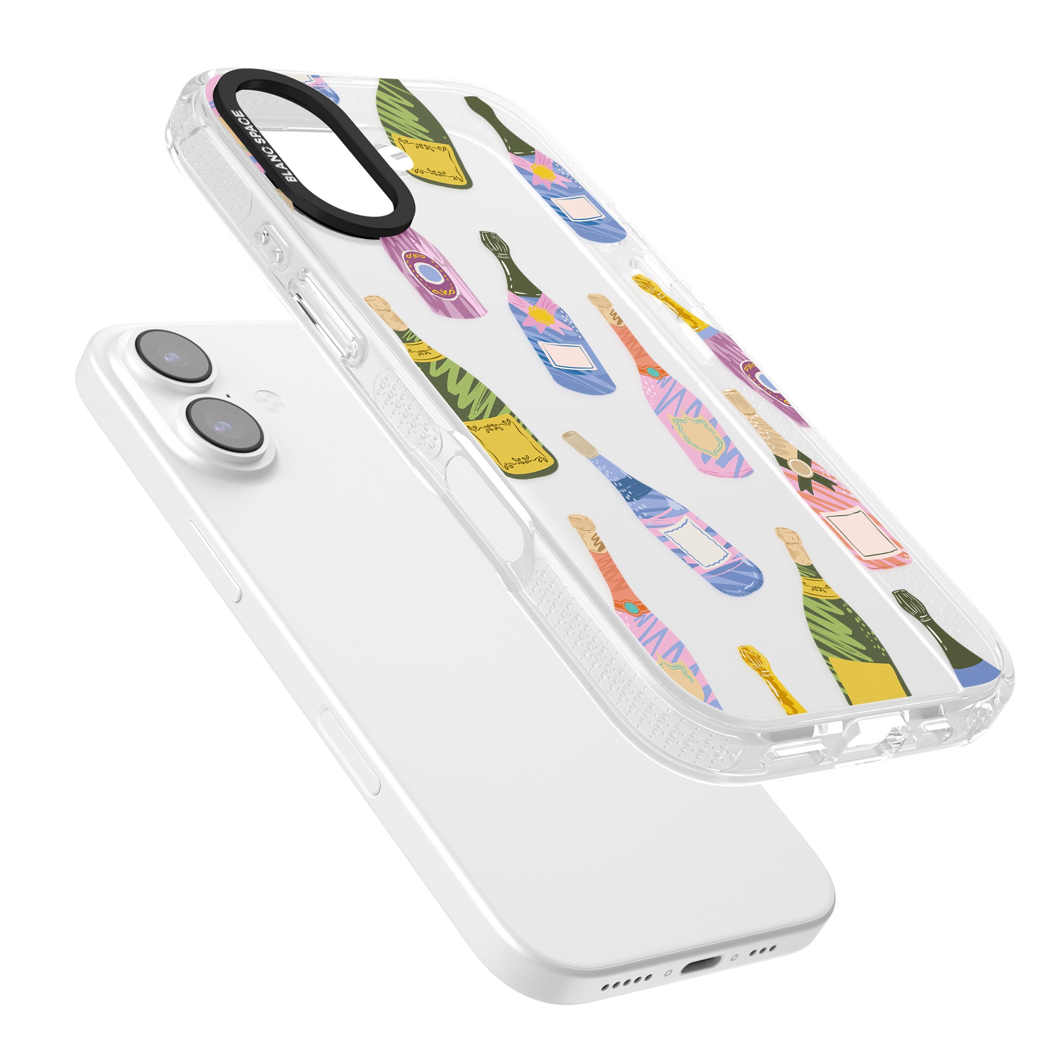 Champagne Pattern iPhone 17 Impact Air Clear Phone Case Colours