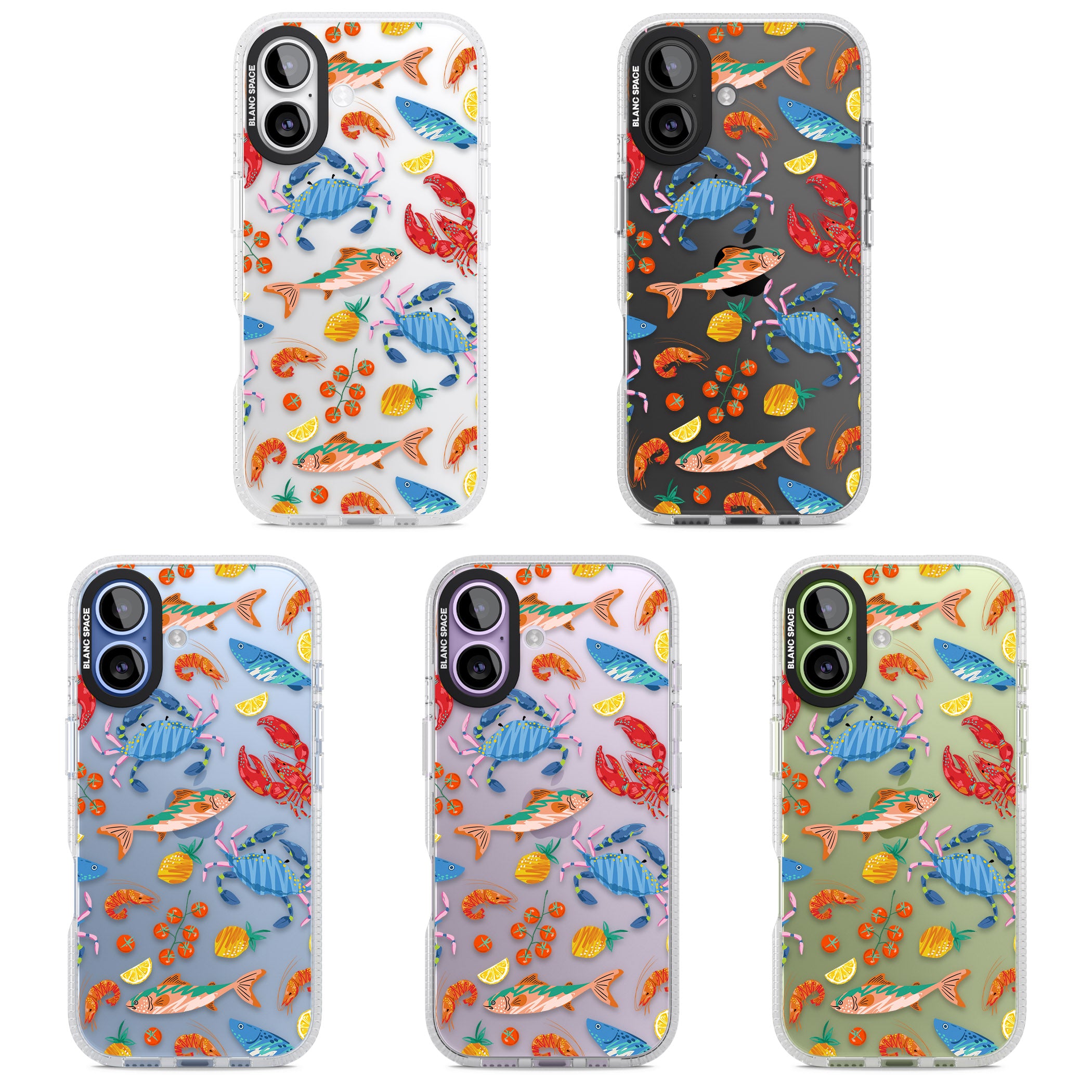Vibrant Sealife iPhone 17 Impact Air Clear Phone Case APT Impact Protection