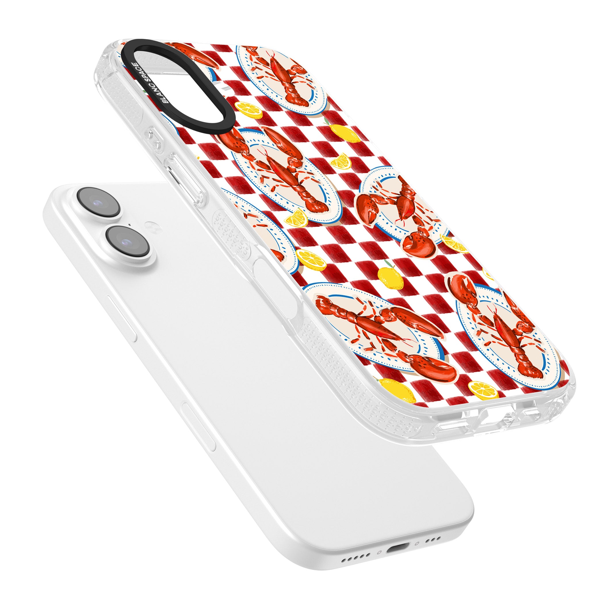 Red Lobster Checkered iPhone 17 Impact Air Clear Phone Case Colours