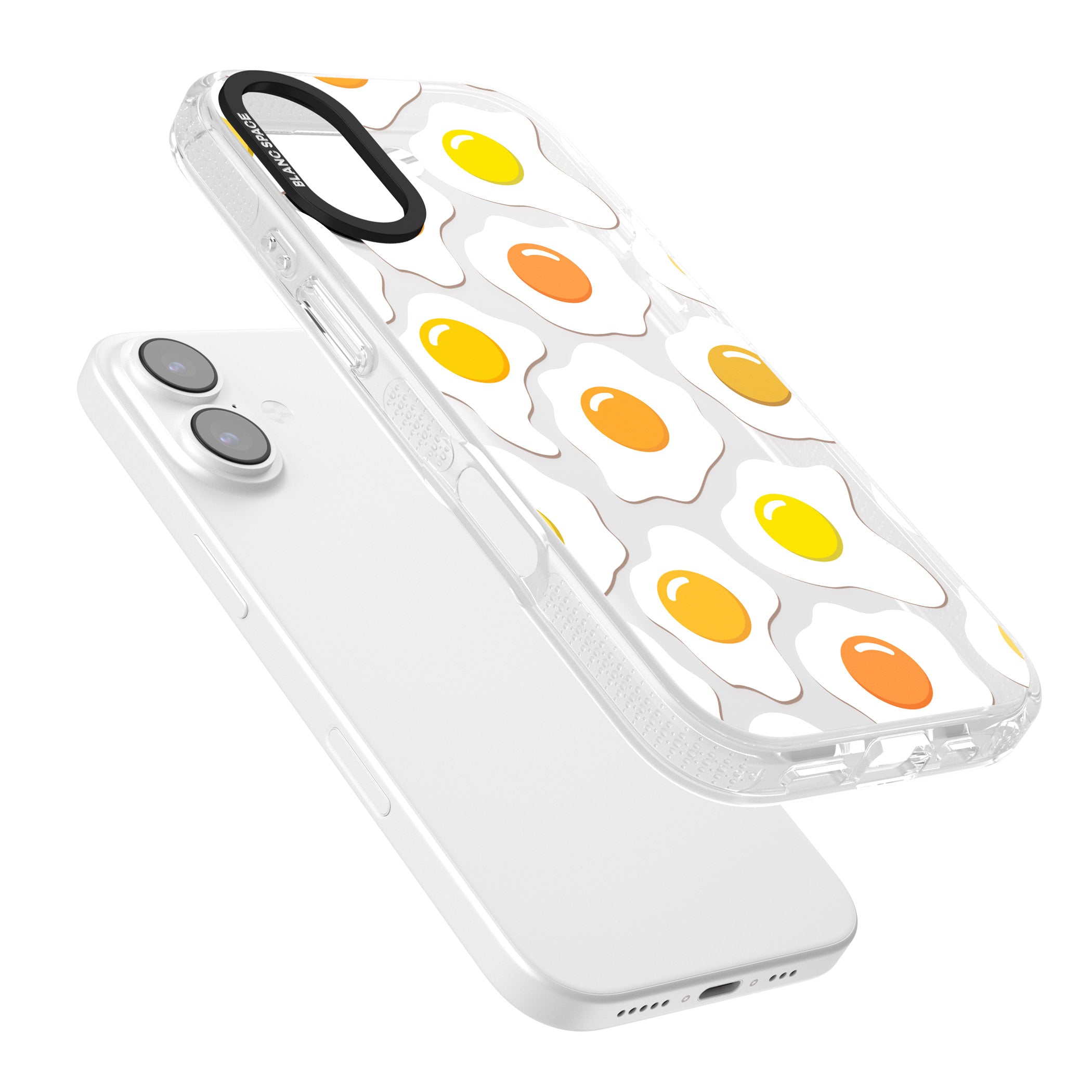 Fried Egg Pattern iPhone 17 Impact Air Clear Phone Case Colours