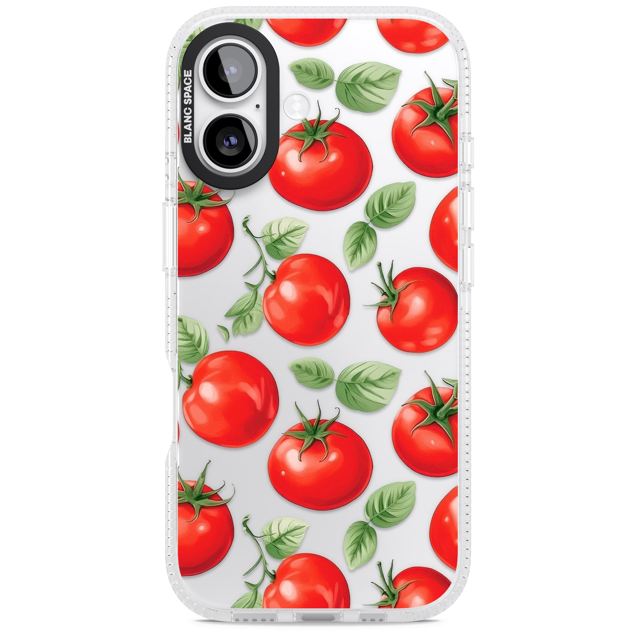 Tomato Pattern iPhone 17 Impact Air Clear Phone Case