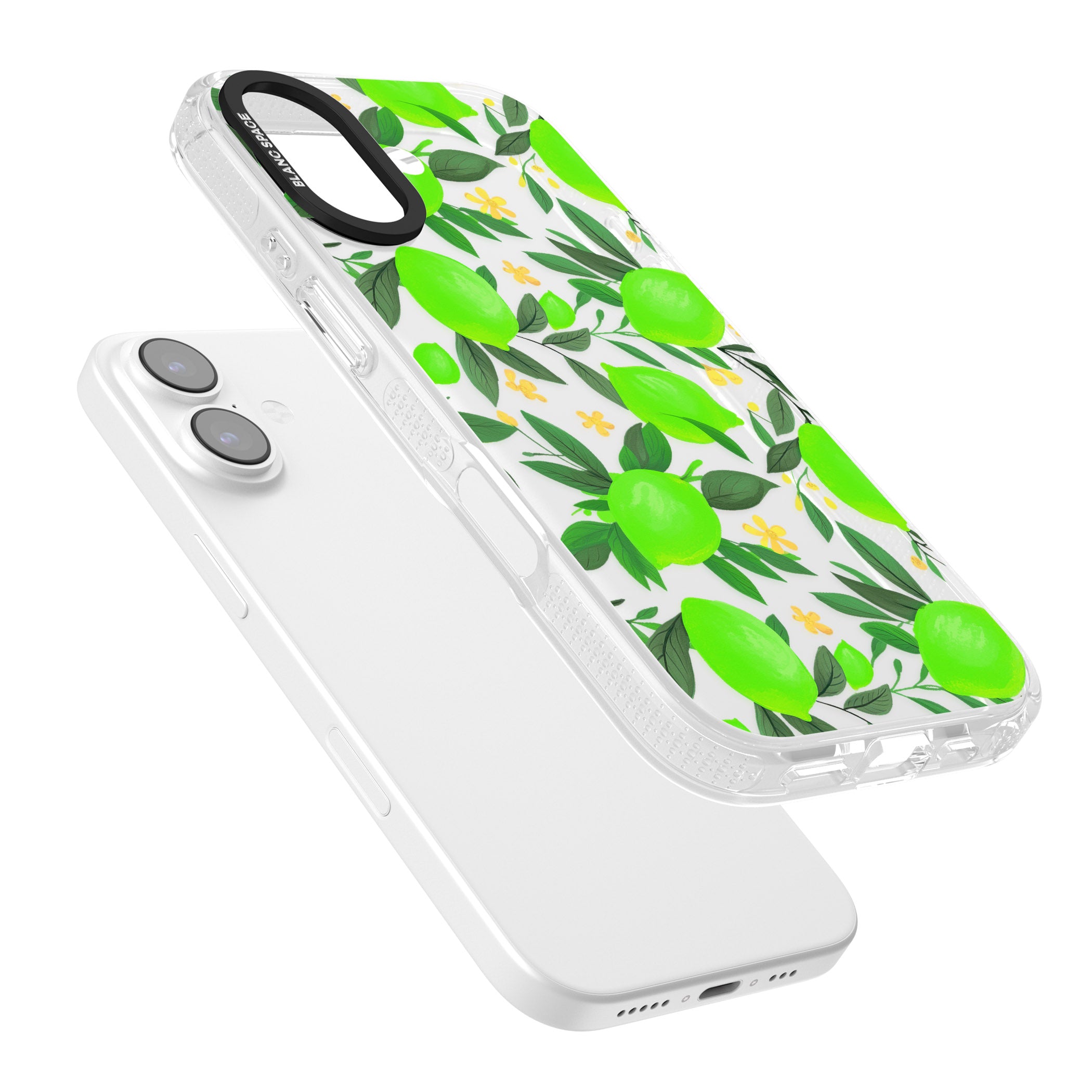 Lime Pattern iPhone 17 Impact Air Clear Phone Case Colours