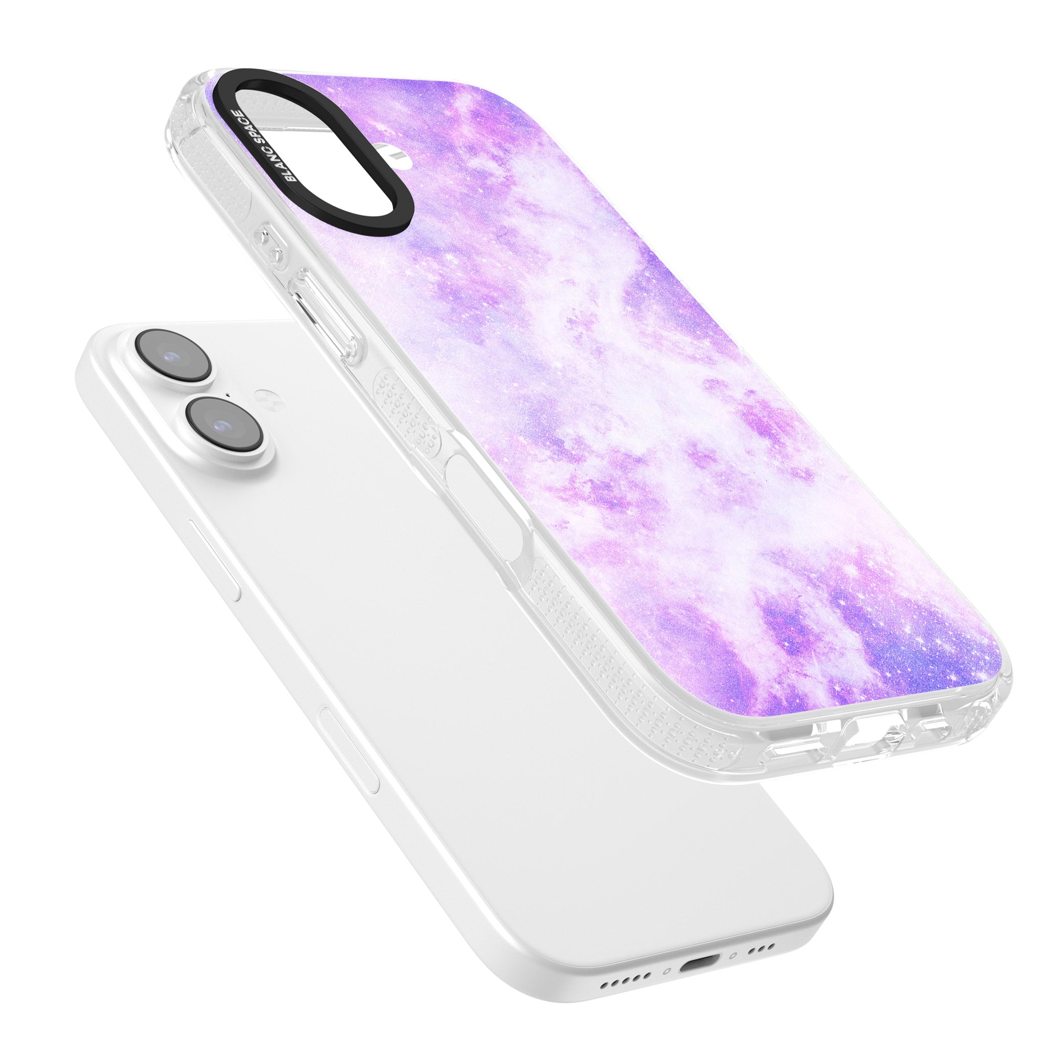 Purple Galaxy Vibes iPhone 17 Impact Air Clear Phone Case Colours
