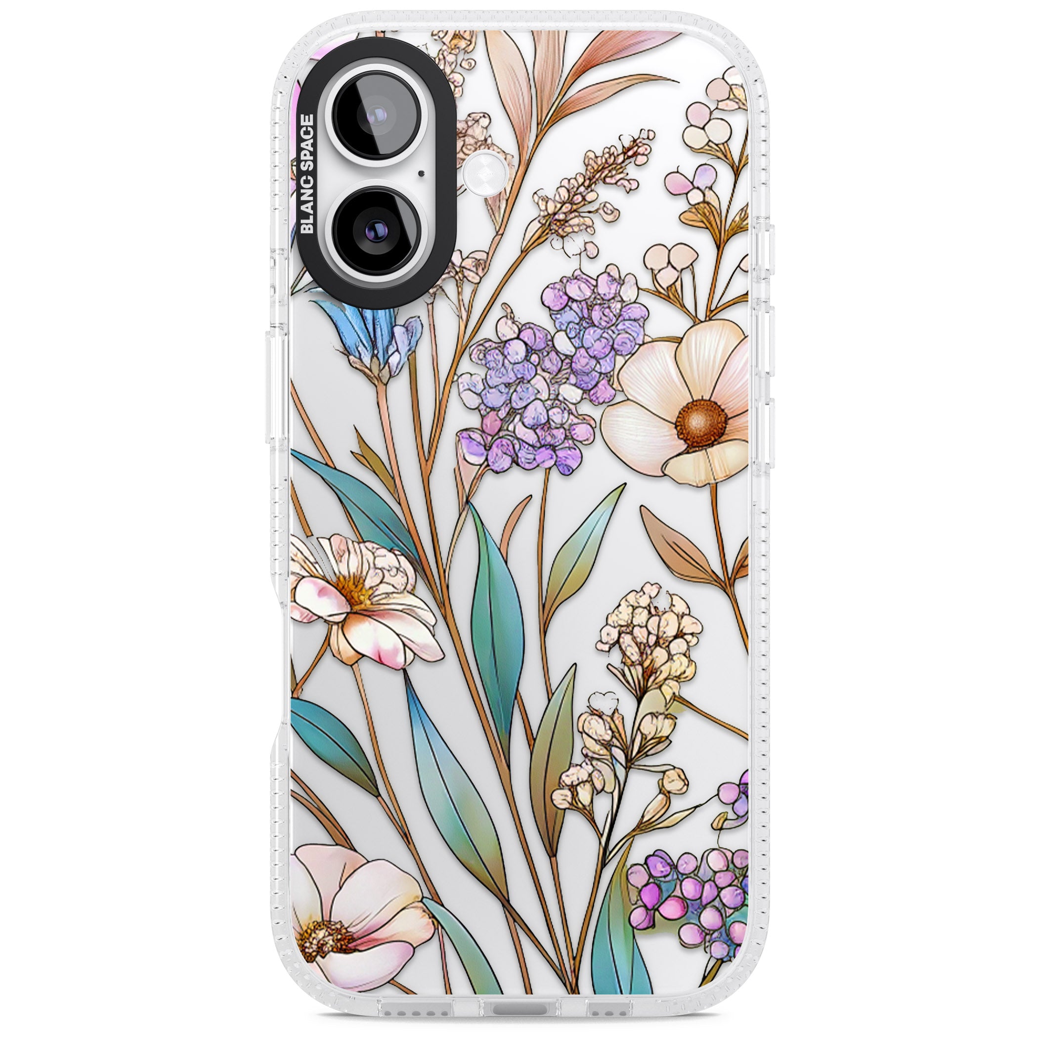 Glass Wildflower Mix iPhone 17 Impact Air Clear Phone Case