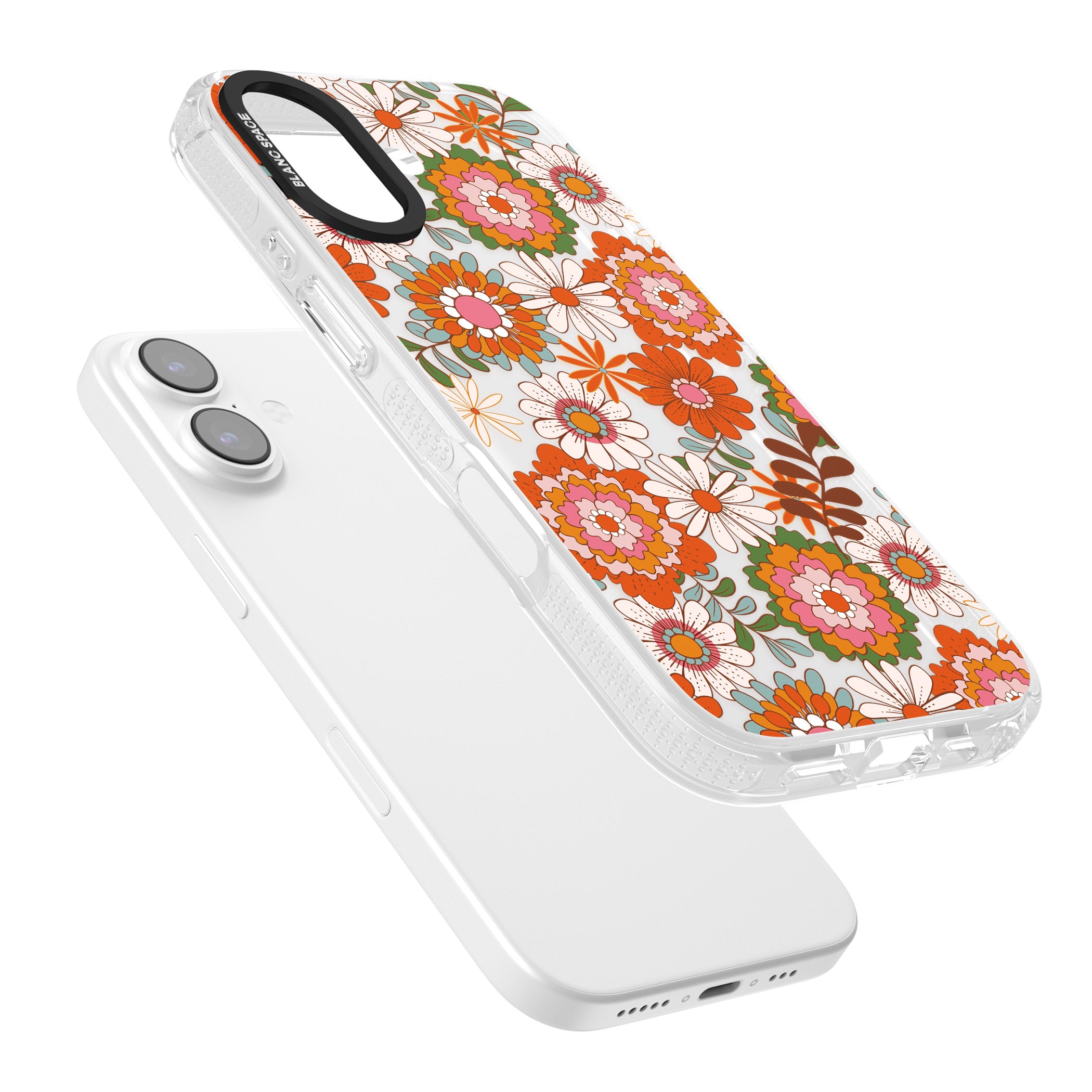 Seventies Bloom iPhone 17 Impact Air Clear Phone Case Colours