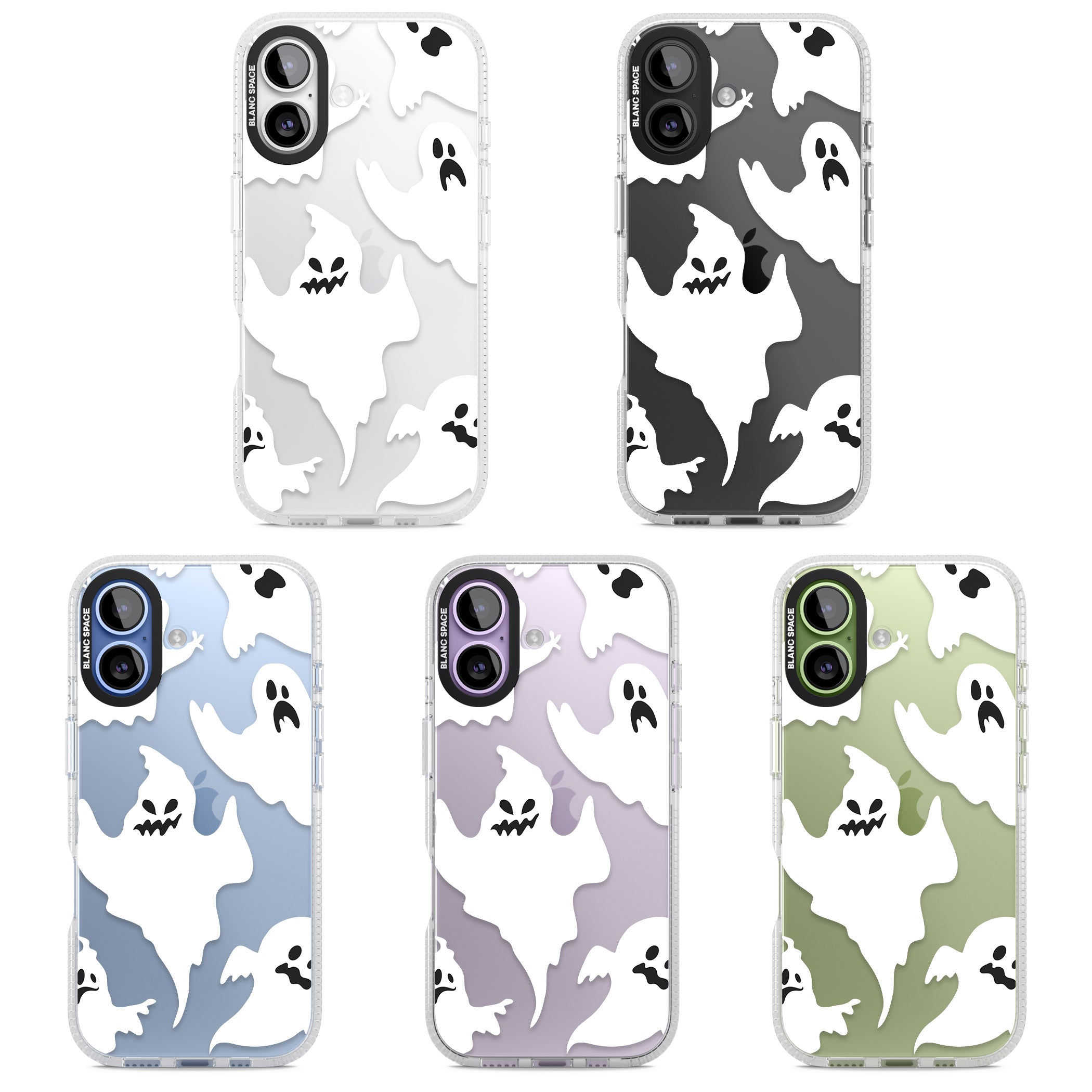 Ghost Pattern iPhone 17 Impact Air Clear Phone Case APT Impact Protection
