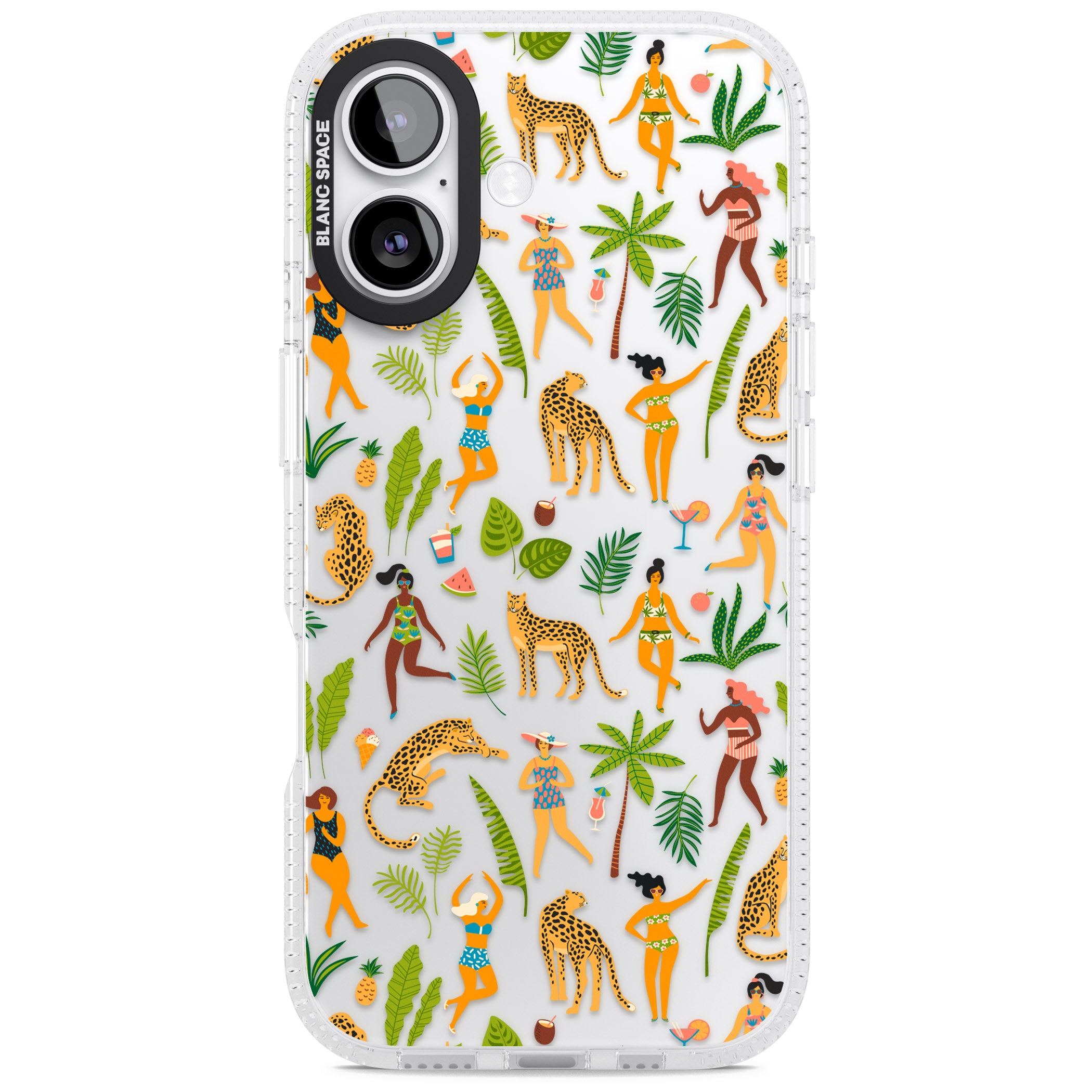 Tropical Party Vibes iPhone 17 Impact Air Clear Phone Case