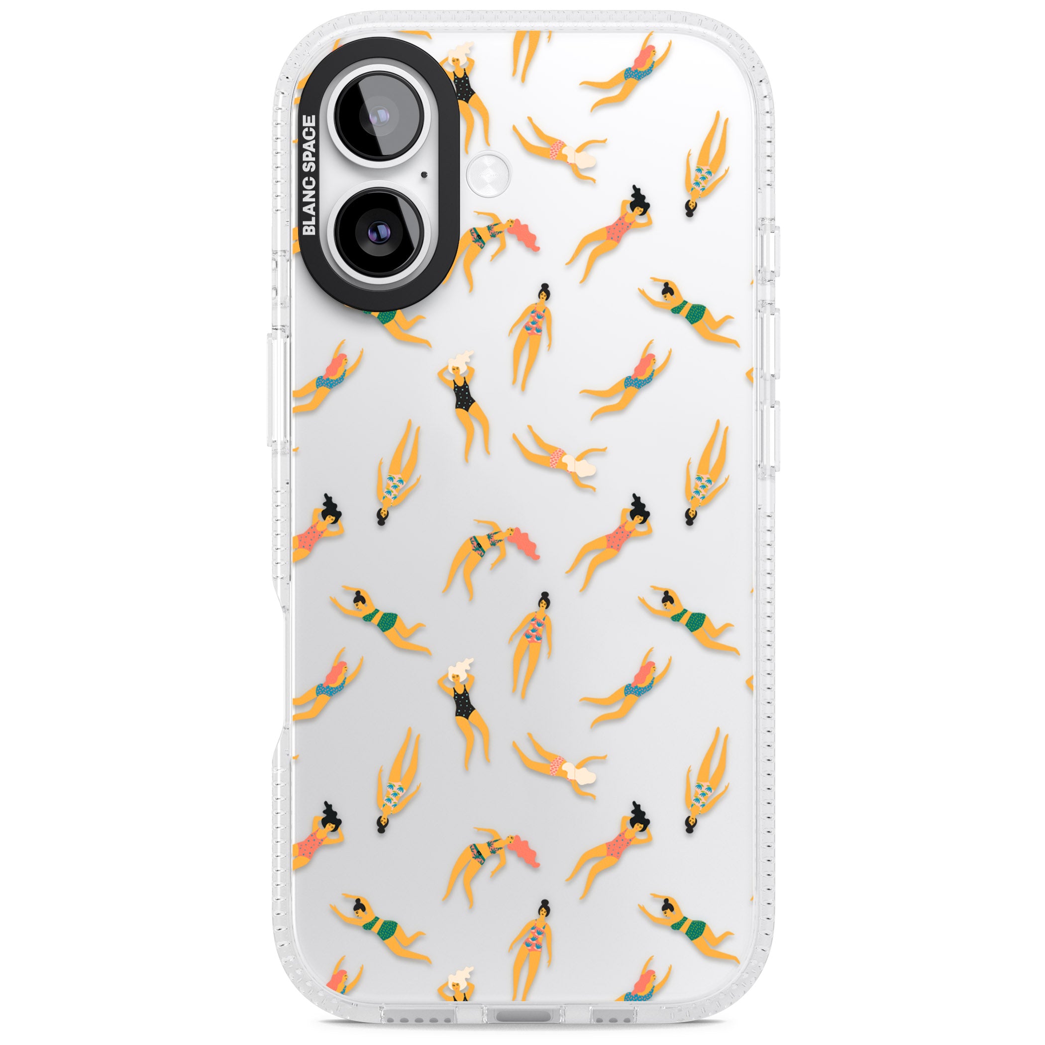 Poolside Pattern iPhone 17 Impact Air Clear Phone Case