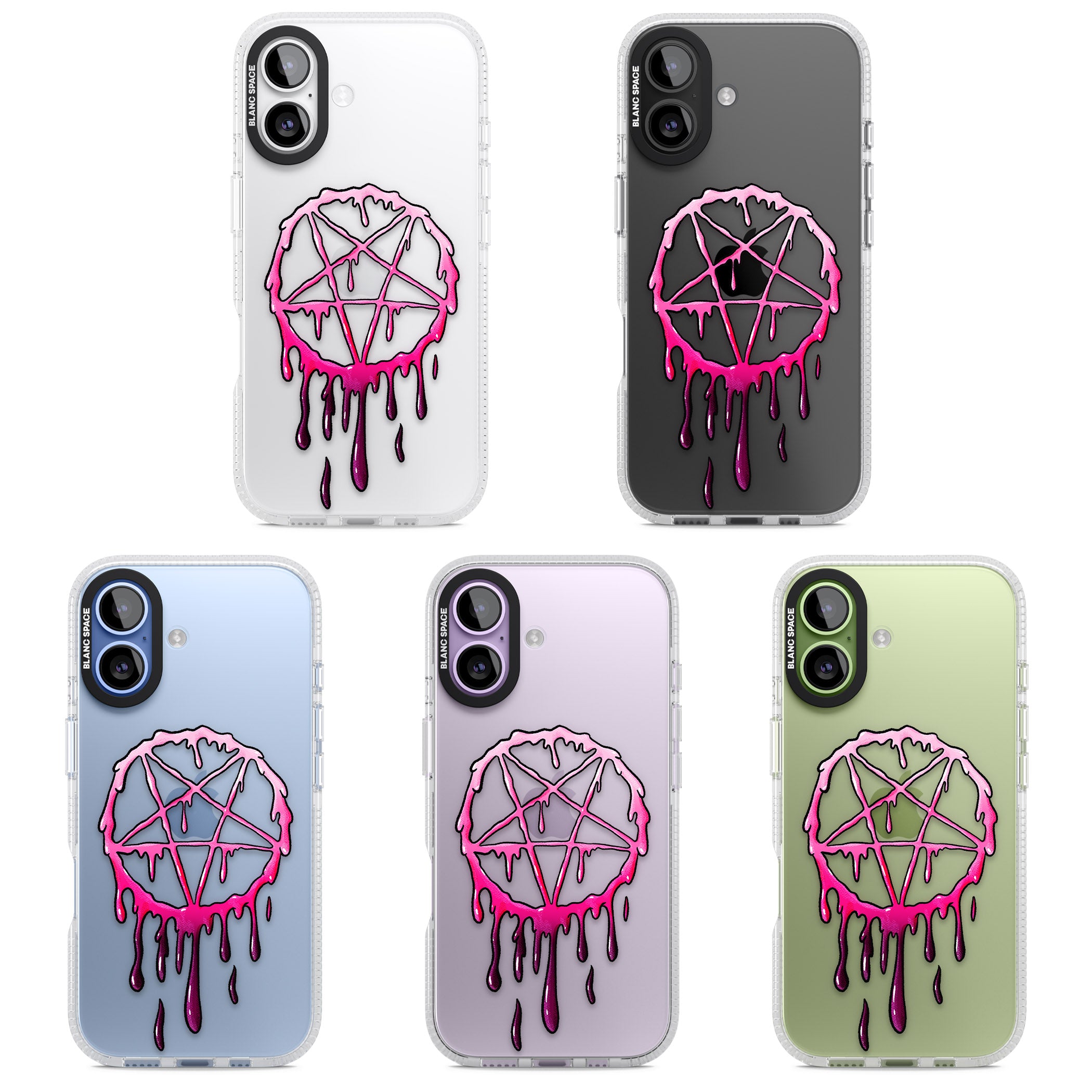 Pentagram Of Blood iPhone 17 Impact Air Clear Phone Case APT Impact Protection