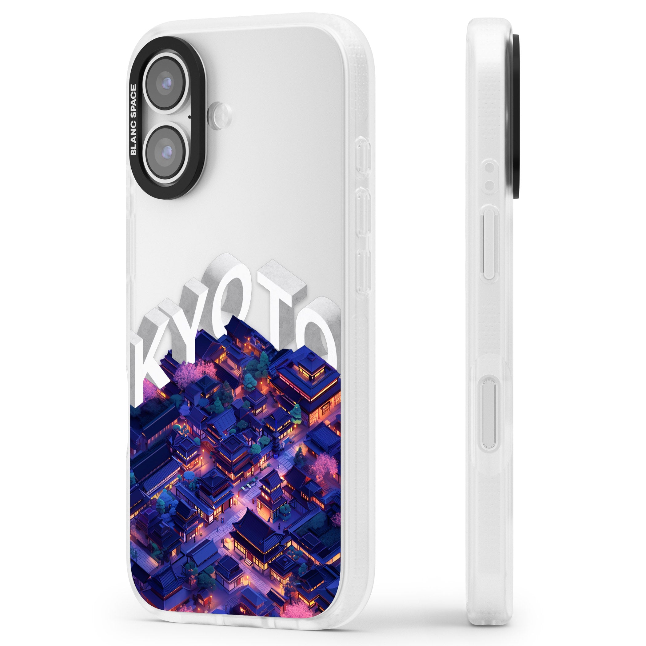 Kyoto iPhone 17 Impact Air Clear Phone Case Side Profile