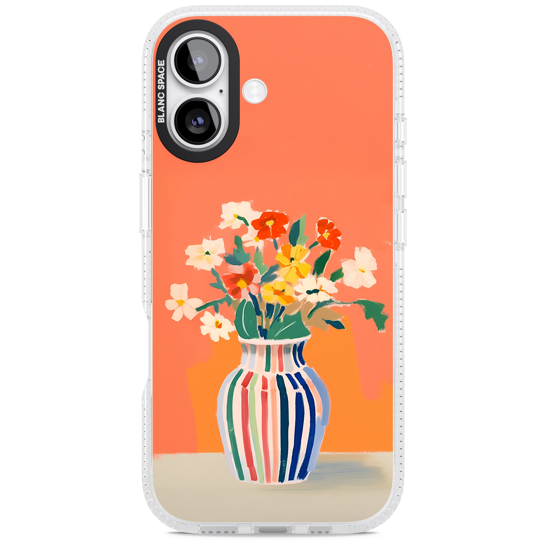 Coral Flower Vase iPhone 17 Impact Air Clear Phone Case