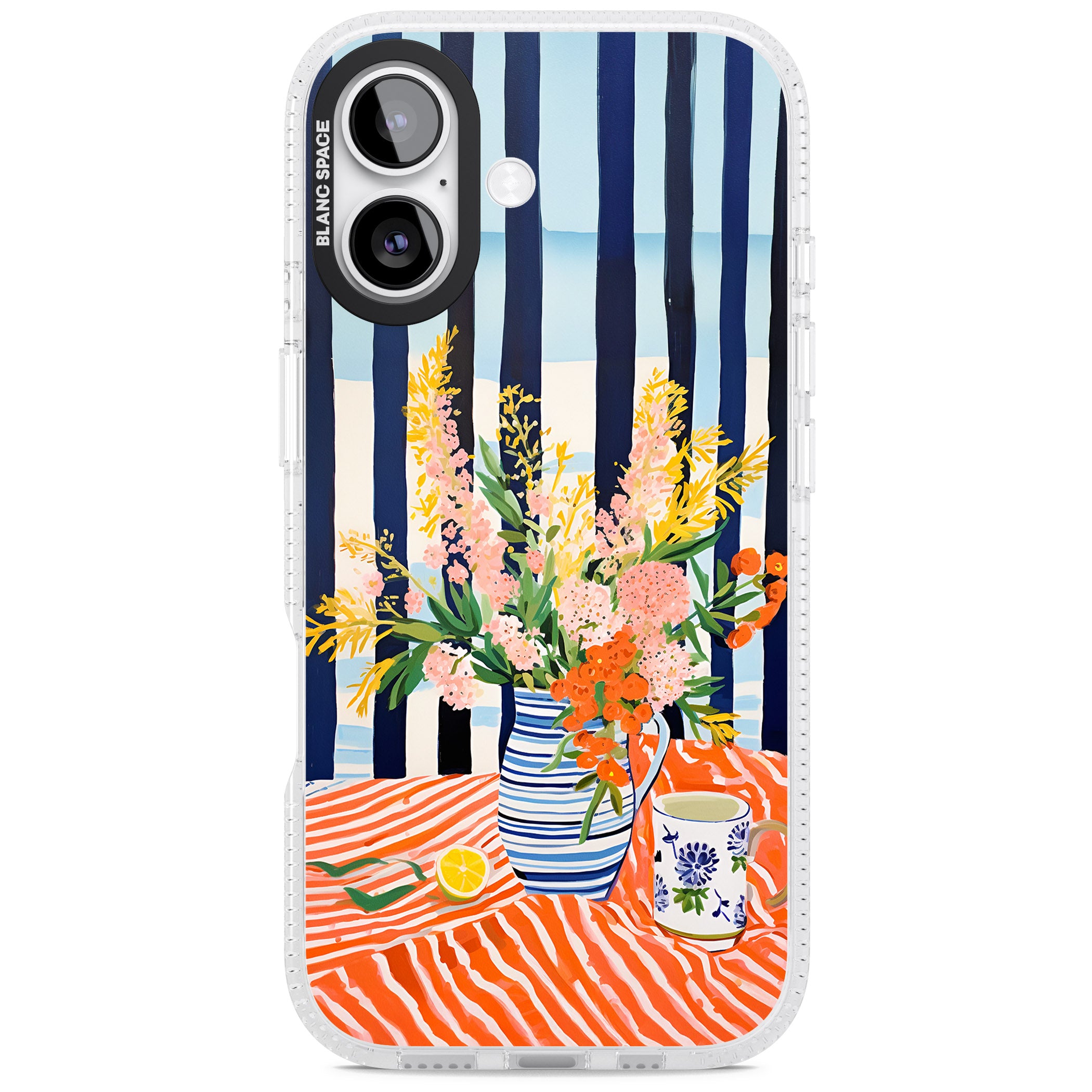 Seaside Flowers iPhone 17 Impact Air Clear Phone Case