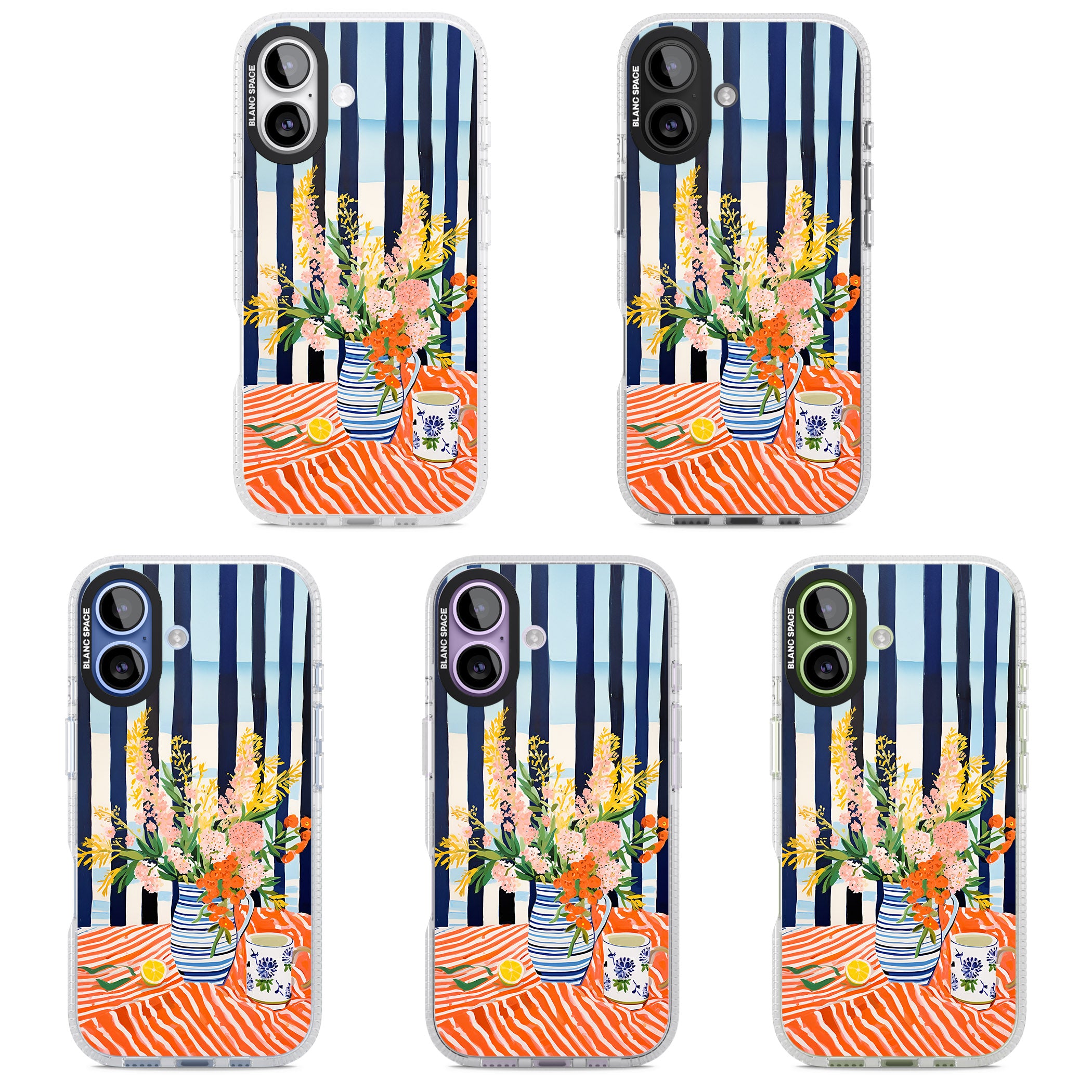 Seaside Flowers iPhone 17 Impact Air Clear Phone Case APT Impact Protection