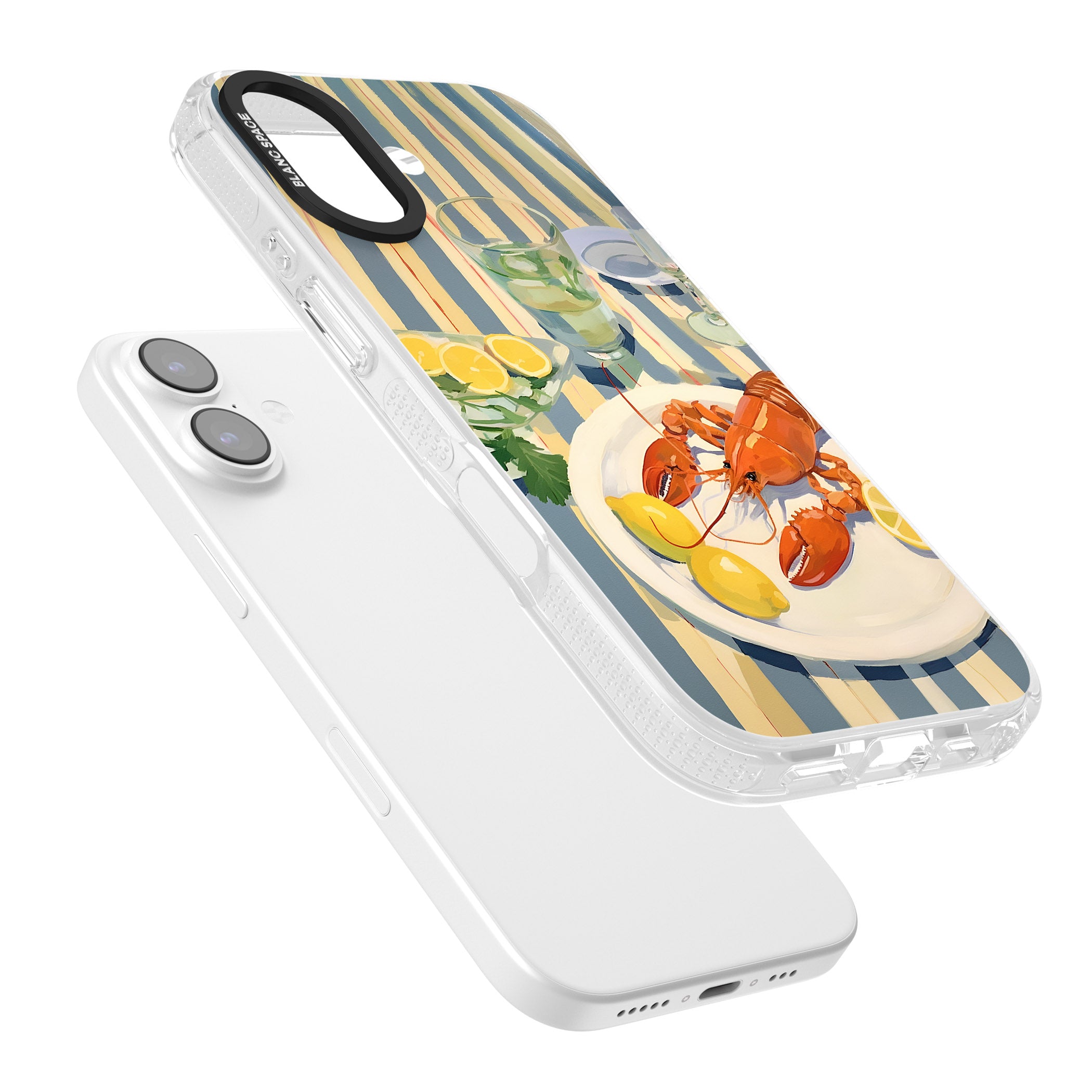 Lobster & Lemons iPhone 17 Impact Air Clear Phone Case Colours