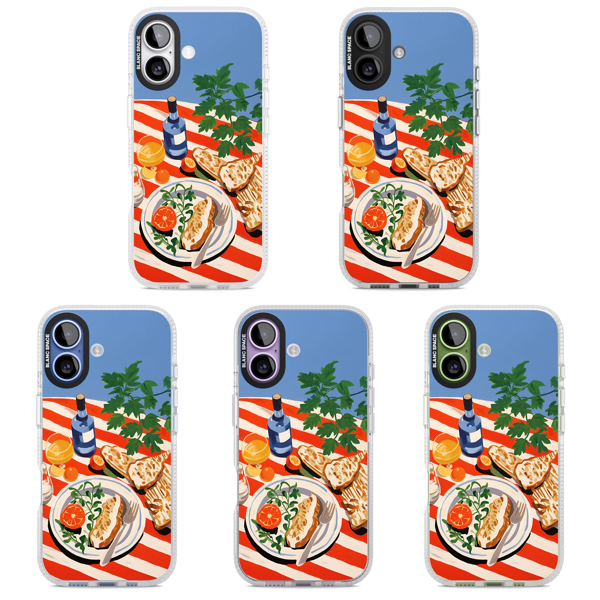 Mediterranean Lunch Table iPhone 17 Impact Air Clear Phone Case APT Impact Protection