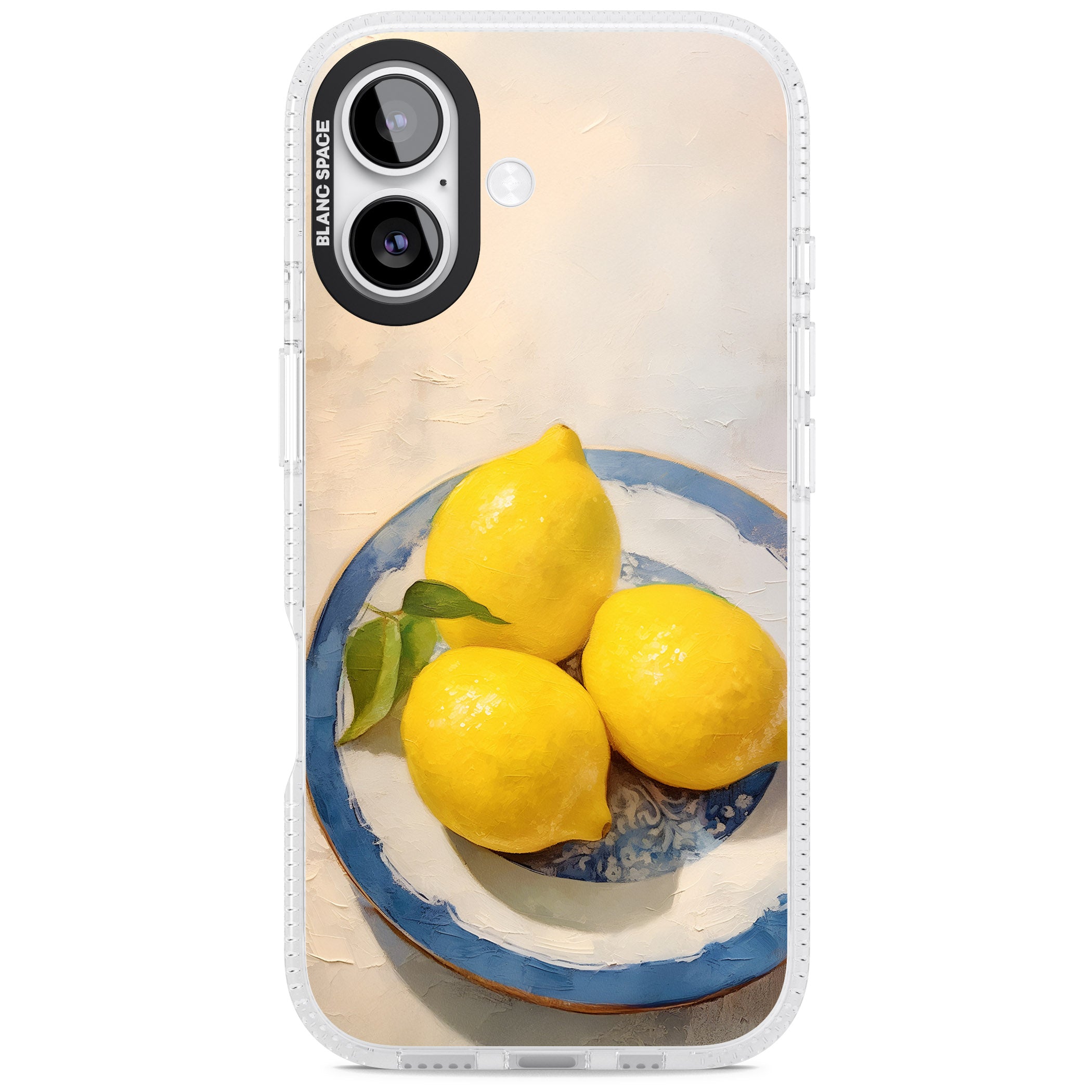 Lemons on Porcelain iPhone 17 Impact Air Clear Phone Case