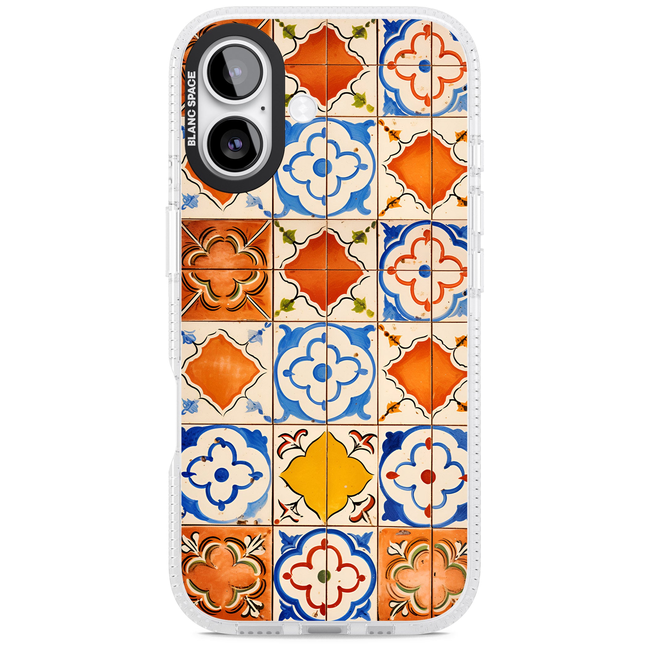 Spanish Mosaic Tiles iPhone 17 Impact Air Clear Phone Case
