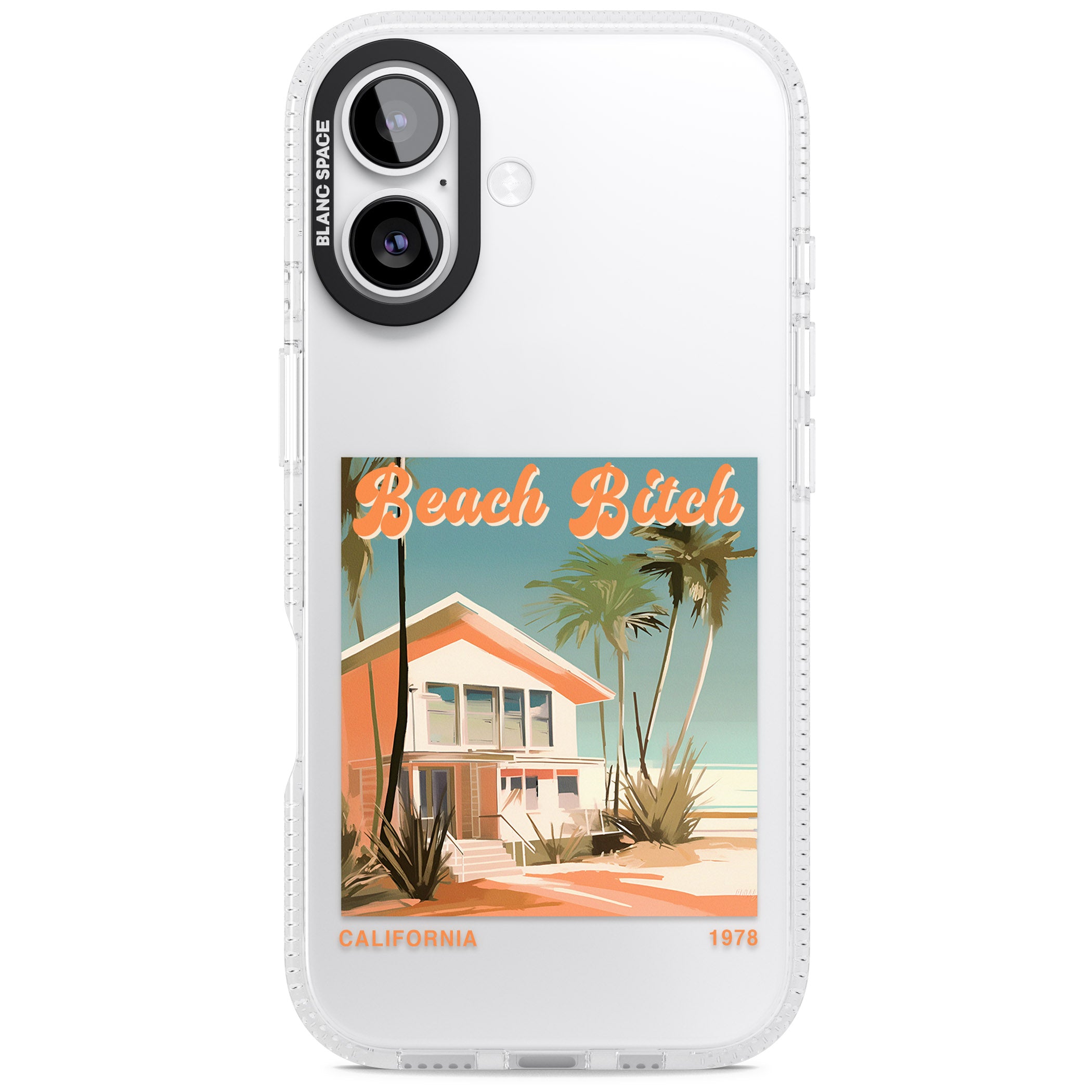 Beach B*tch iPhone 17 Impact Air Clear Phone Case
