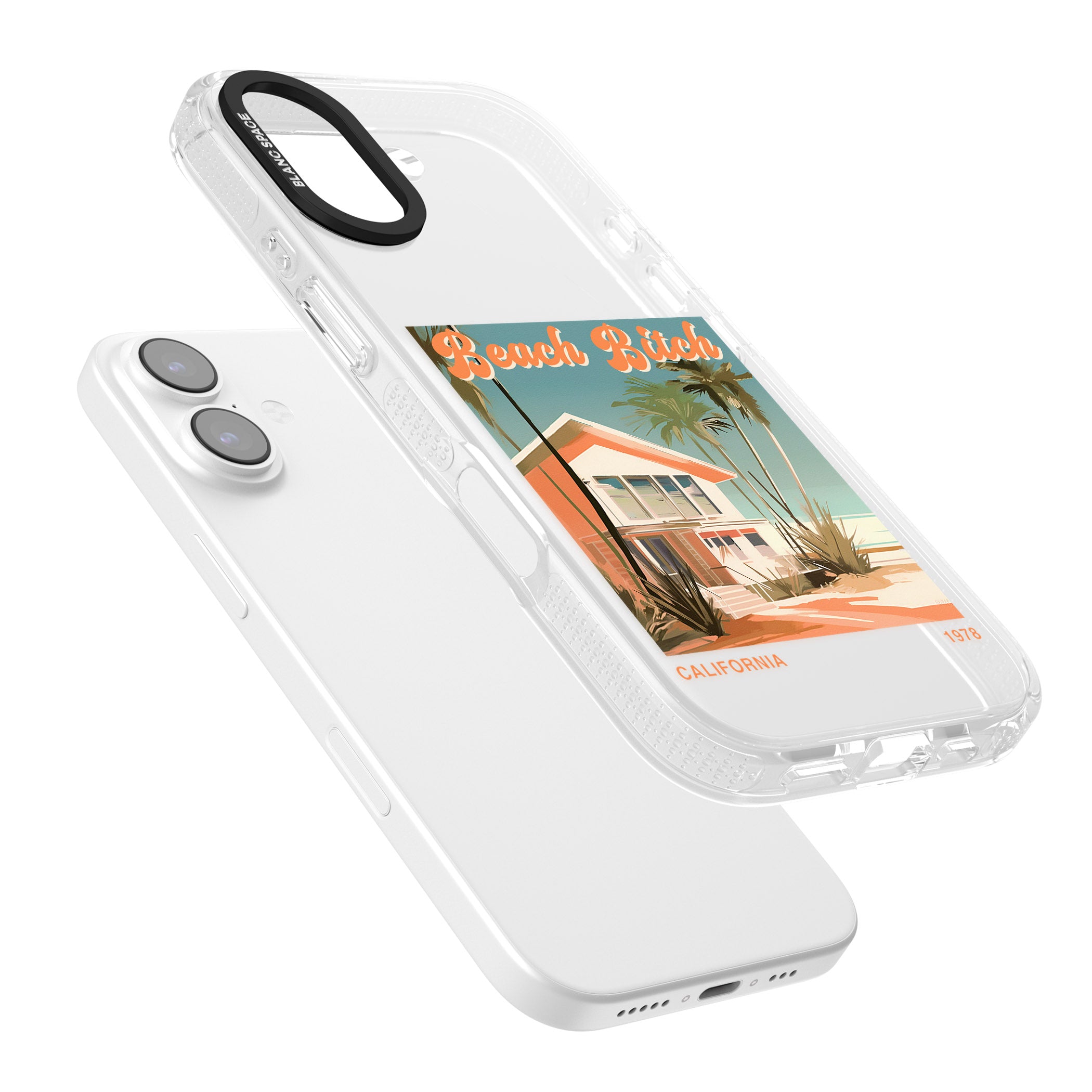 Beach B*tch iPhone 17 Impact Air Clear Phone Case Colours