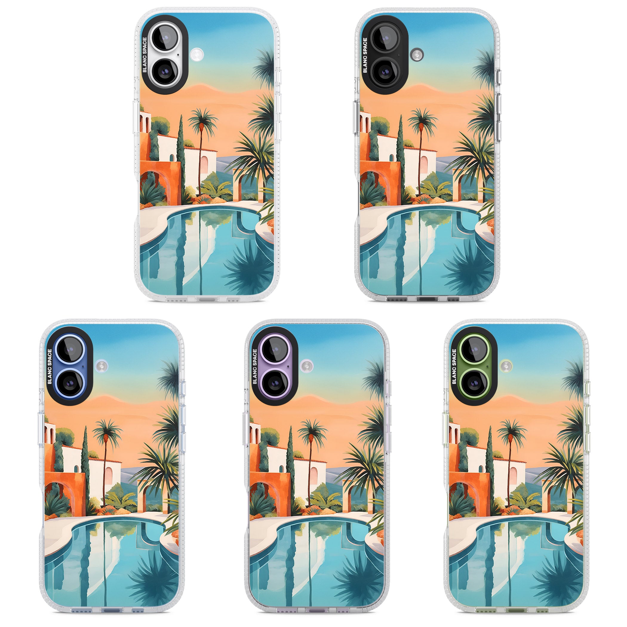 Villa Sunset iPhone 17 Impact Air Clear Phone Case APT Impact Protection