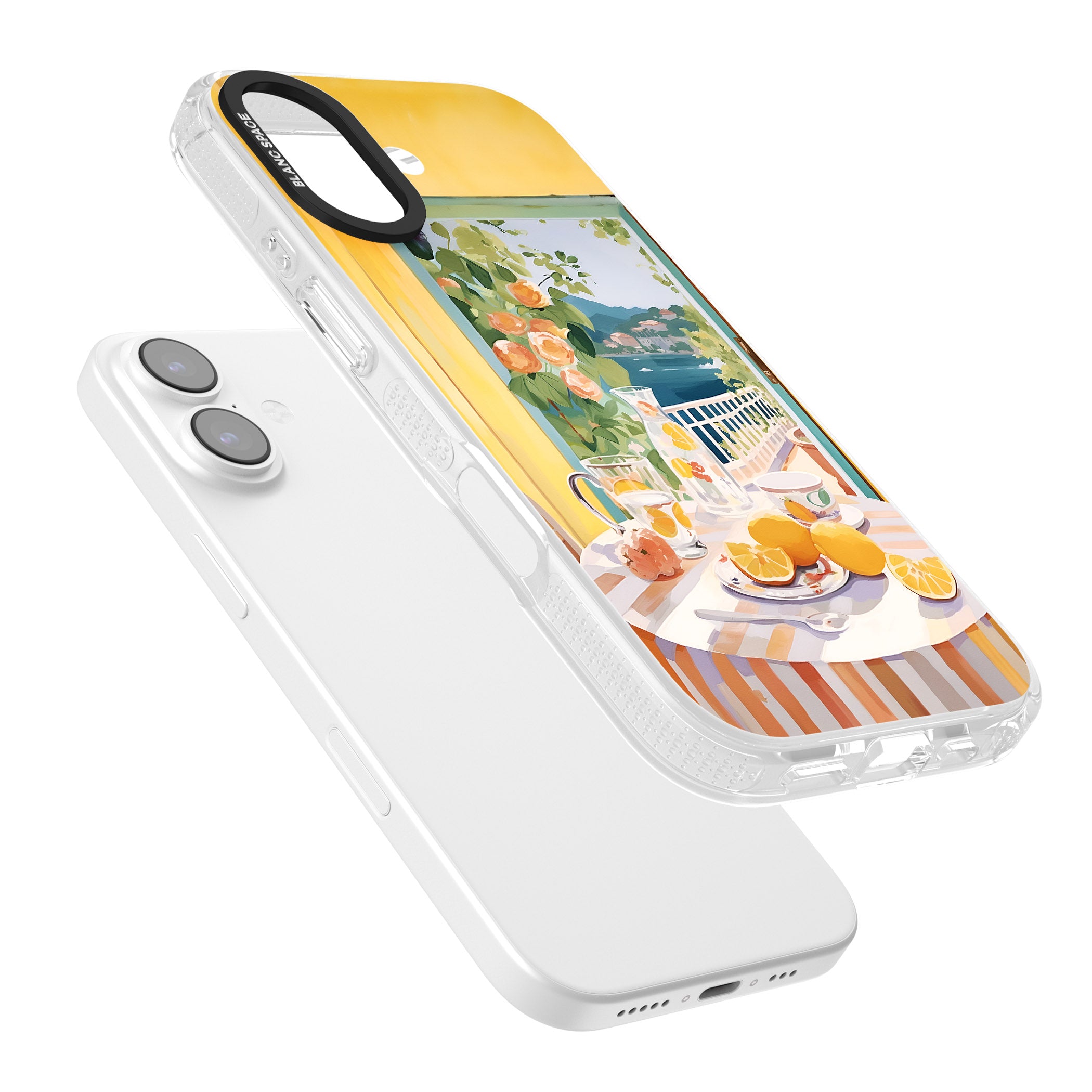 Amalfi Breakfast Balcony iPhone 17 Impact Air Clear Phone Case Colours