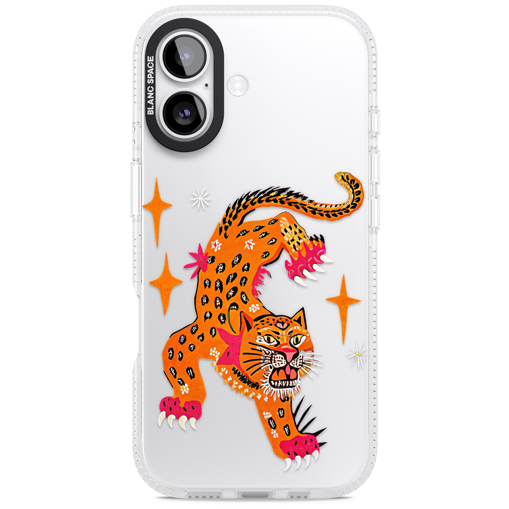Fierce Jaguar Clear iPhone 17 Impact Air Clear Phone Case